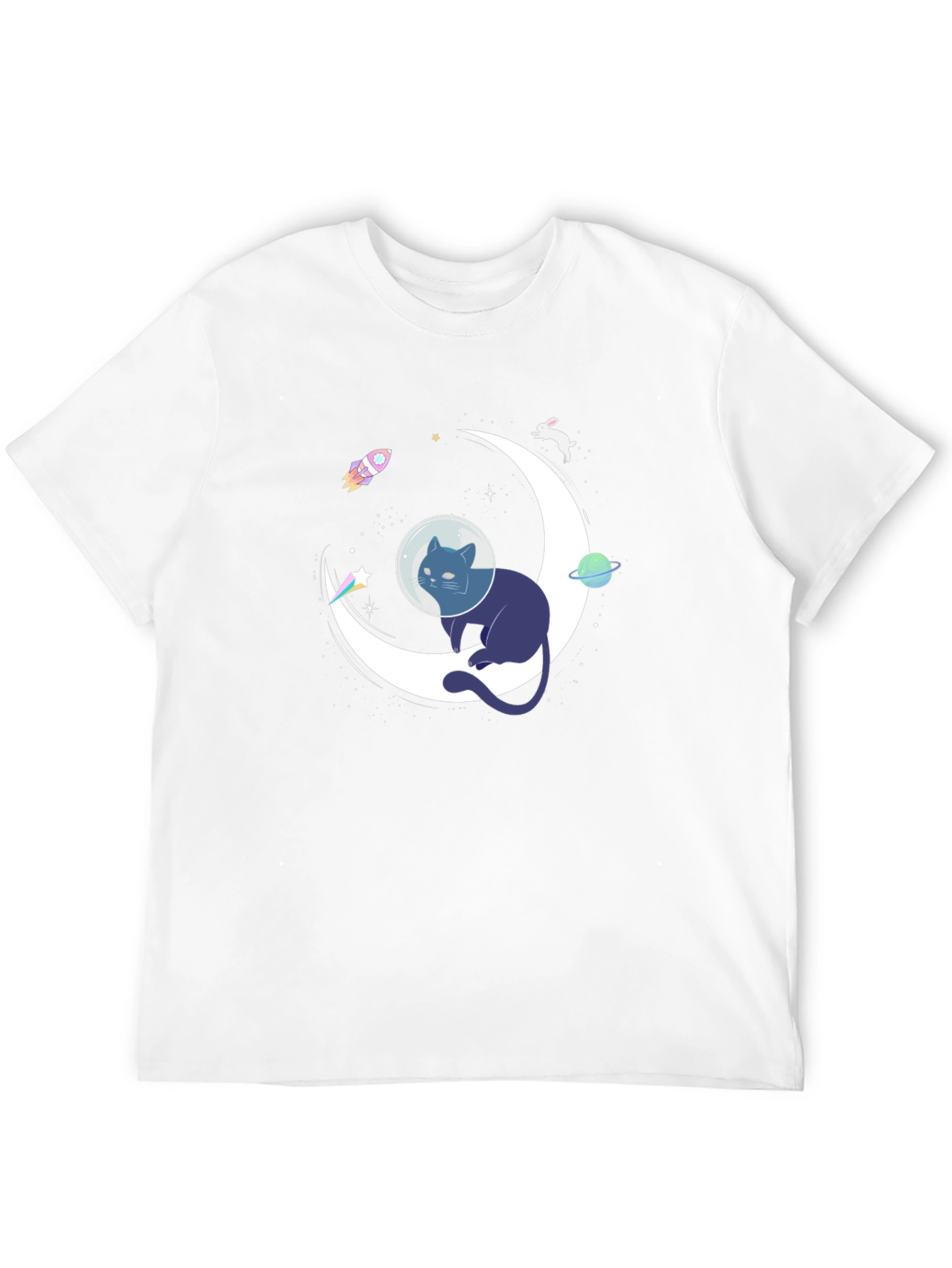 Cosmic Cat T-Shirt - Space Adventure Tee