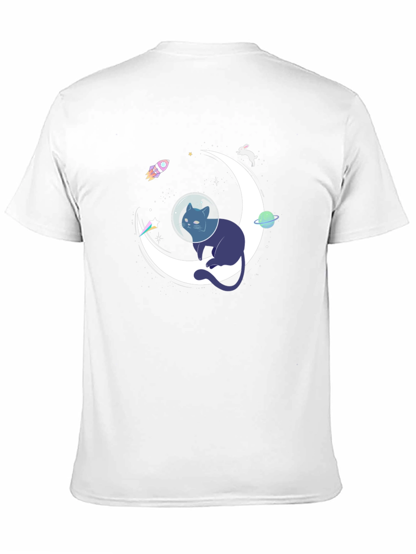 Cosmic Cat T-Shirt - Space Adventure Tee