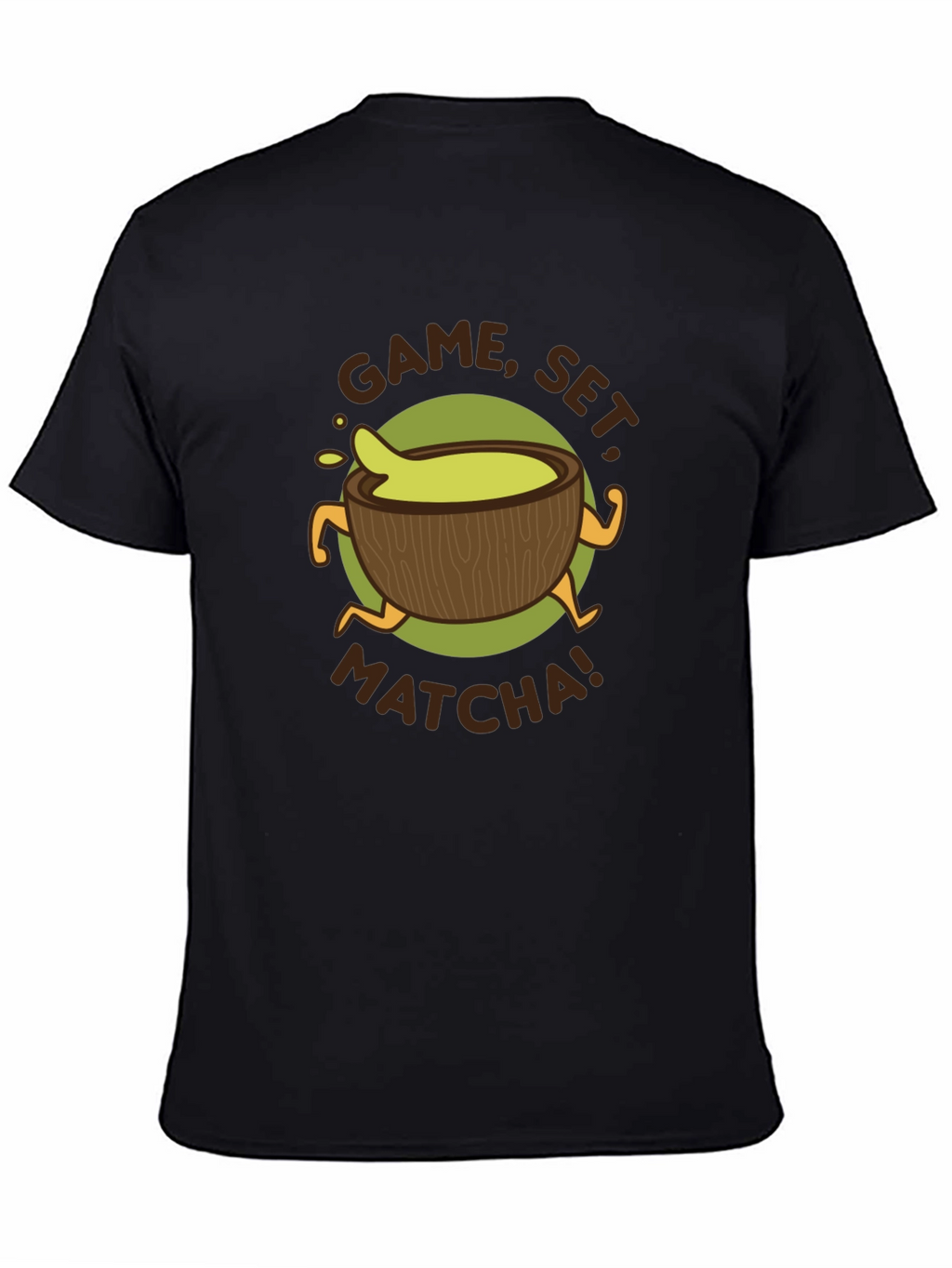 Game Set Matcha! Black Graphic Tee