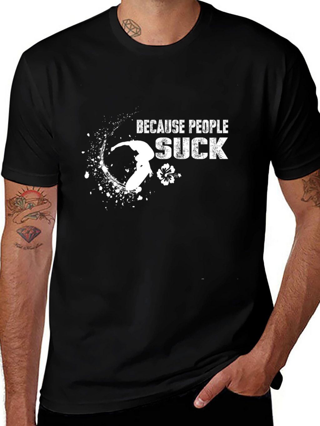 Because People Suck Graphic Tee