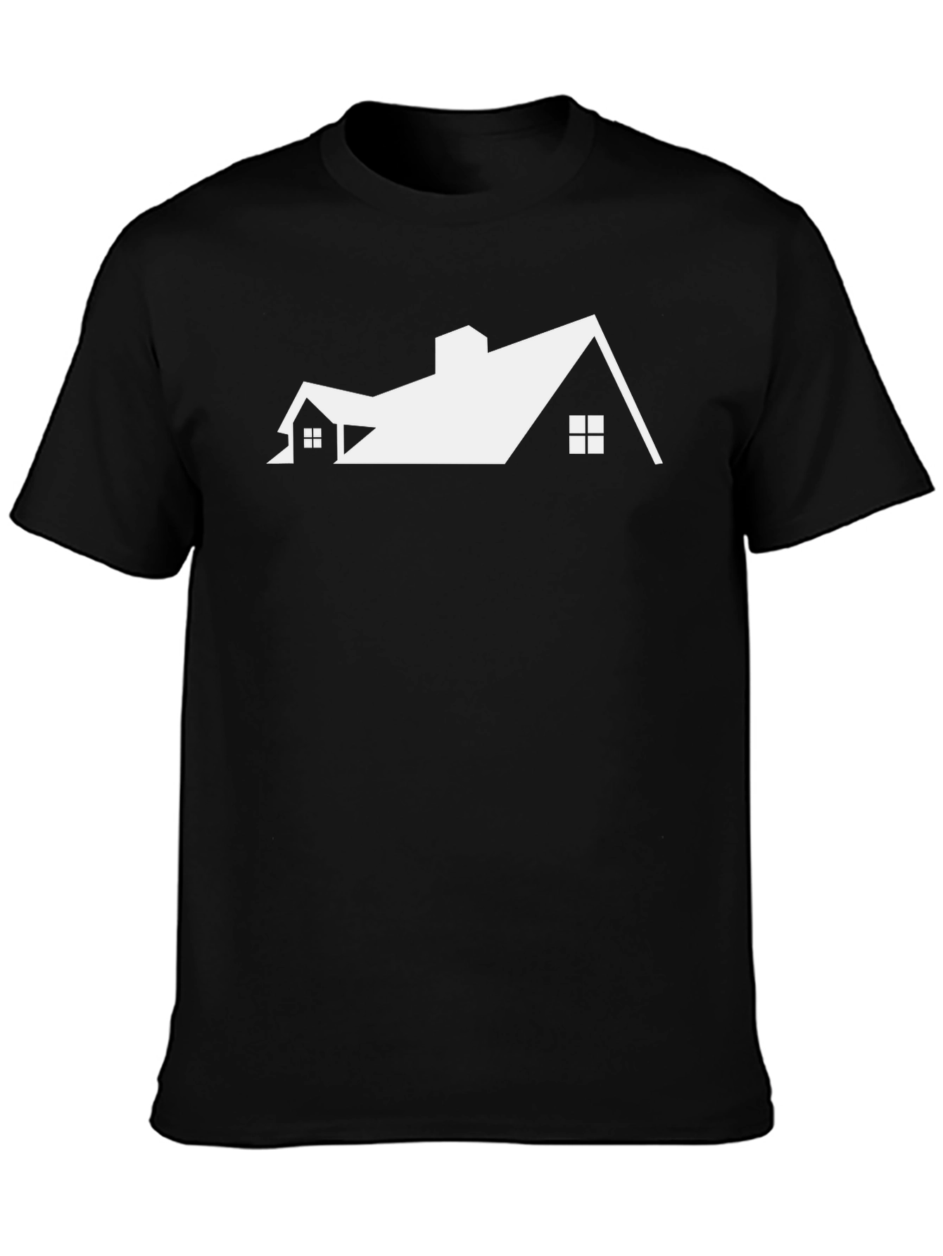 House Roof Graphic Tee - Modern Architect Style