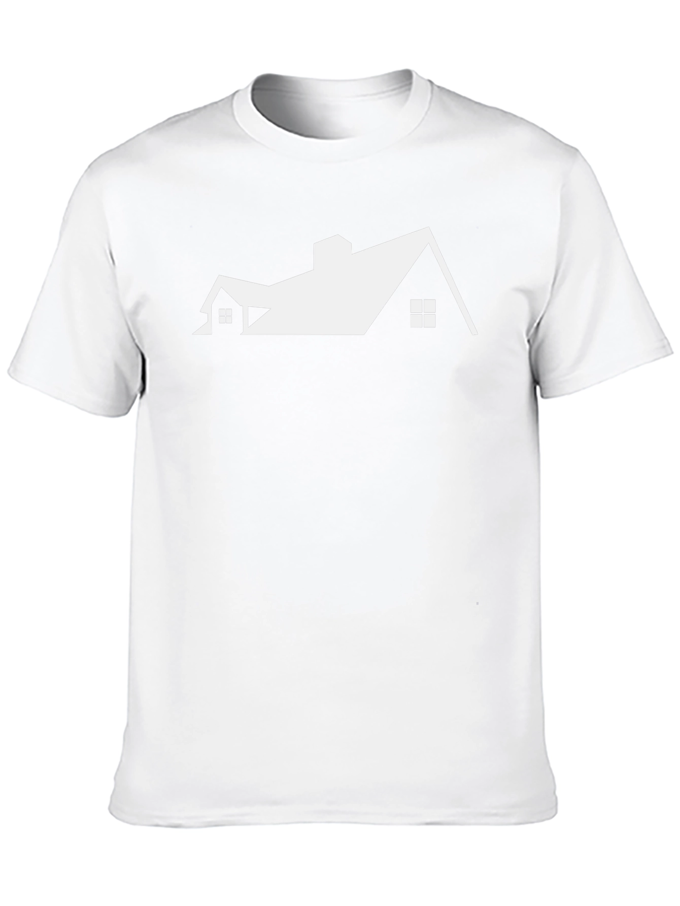 House Roof Graphic Tee - Modern Architect Style