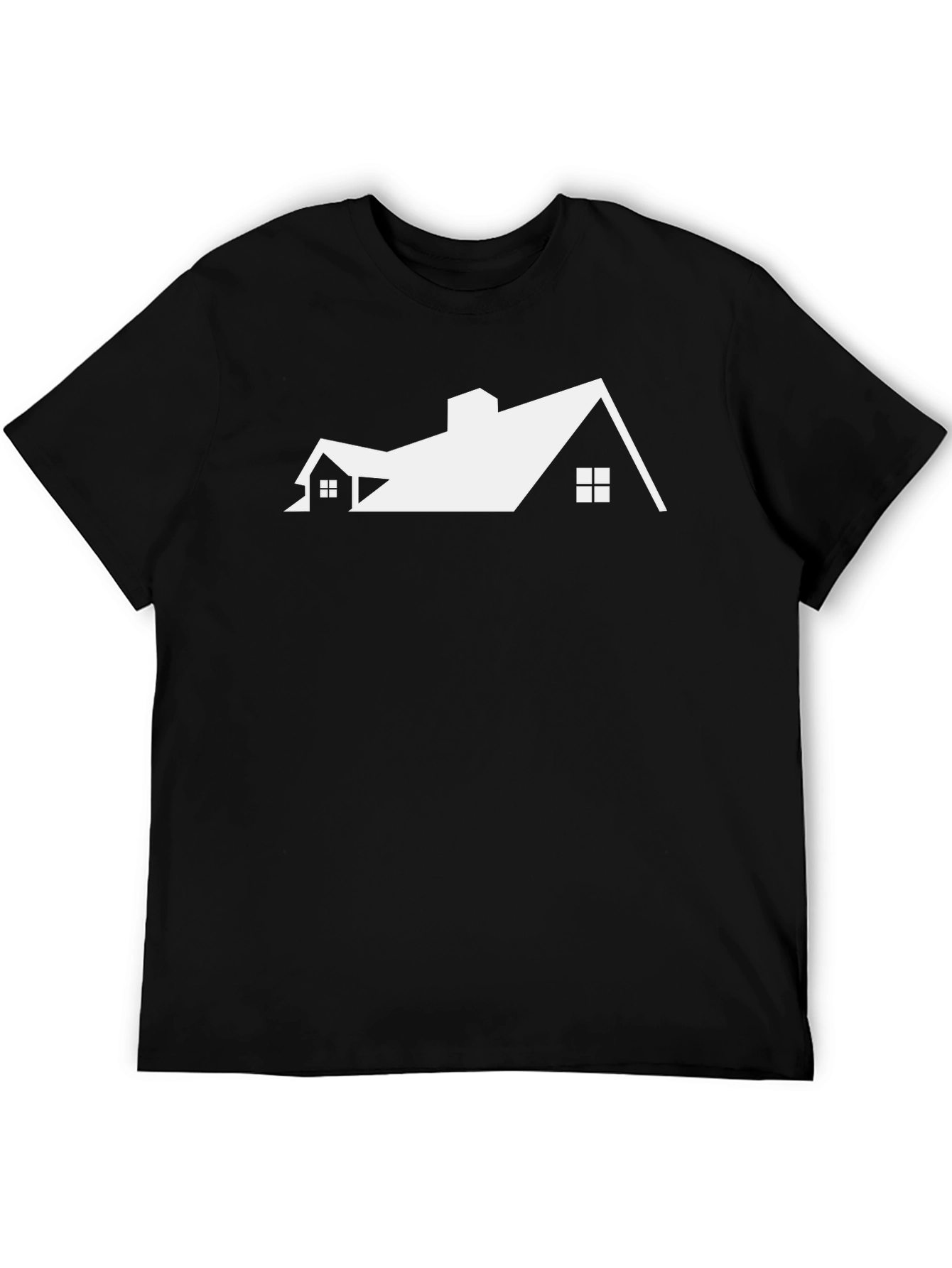 House Roof Graphic Tee - Modern Architect Style