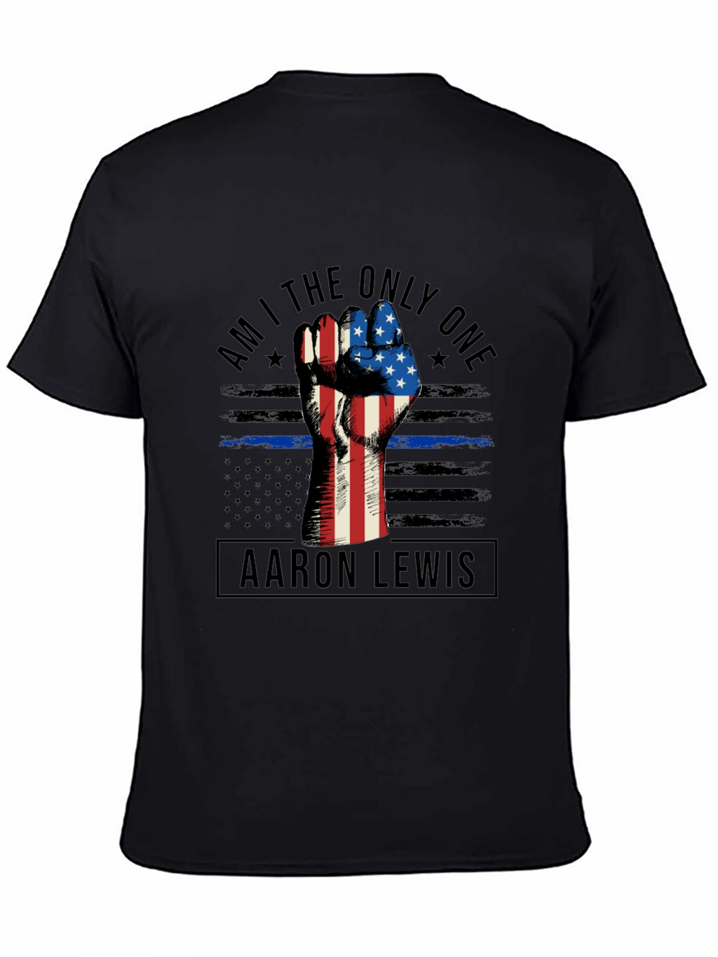 Aaron Lewis Tee - Patriotic Fist Graphic