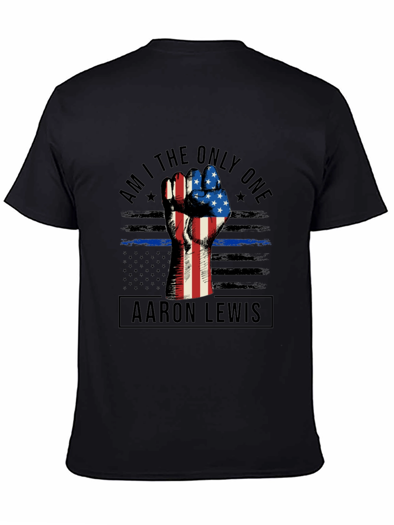 Aaron Lewis Tee - Patriotic Fist Graphic