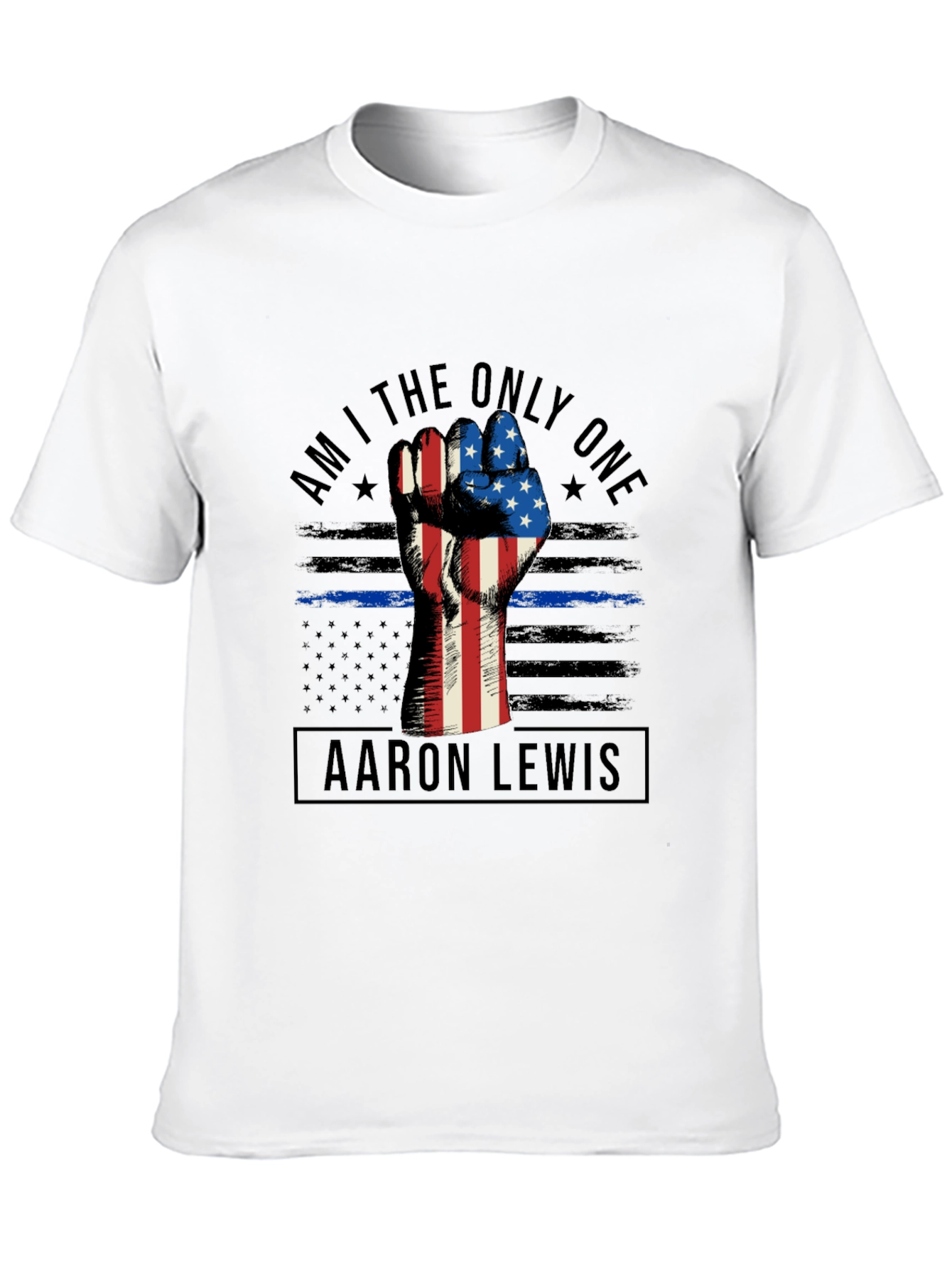 Aaron Lewis Tee - Patriotic Fist Graphic