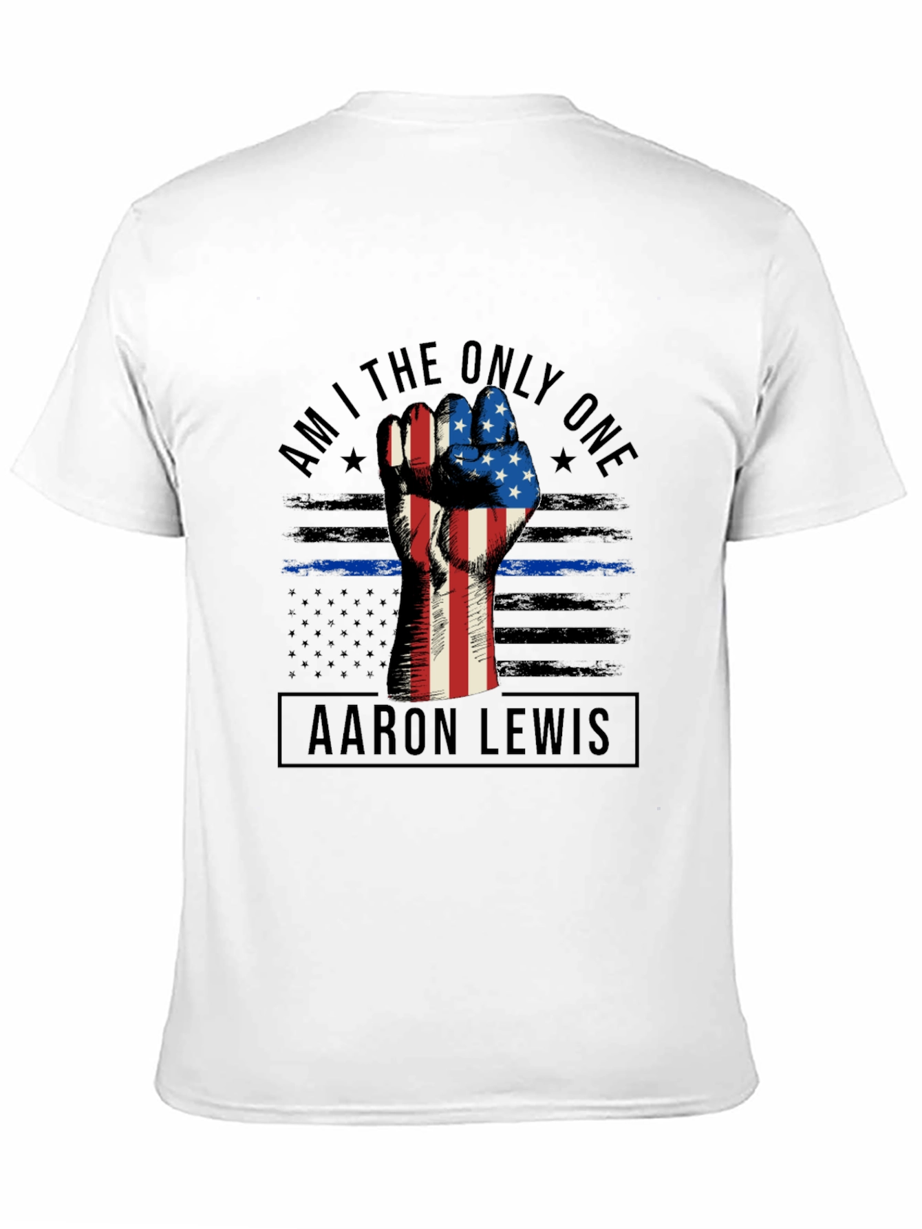 Aaron Lewis Tee - Patriotic Fist Graphic