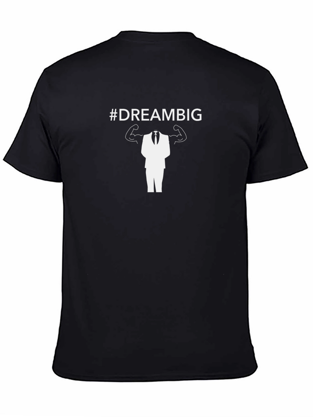 #DreamBig Graphic Tee - Motivational Black T-Shirt
