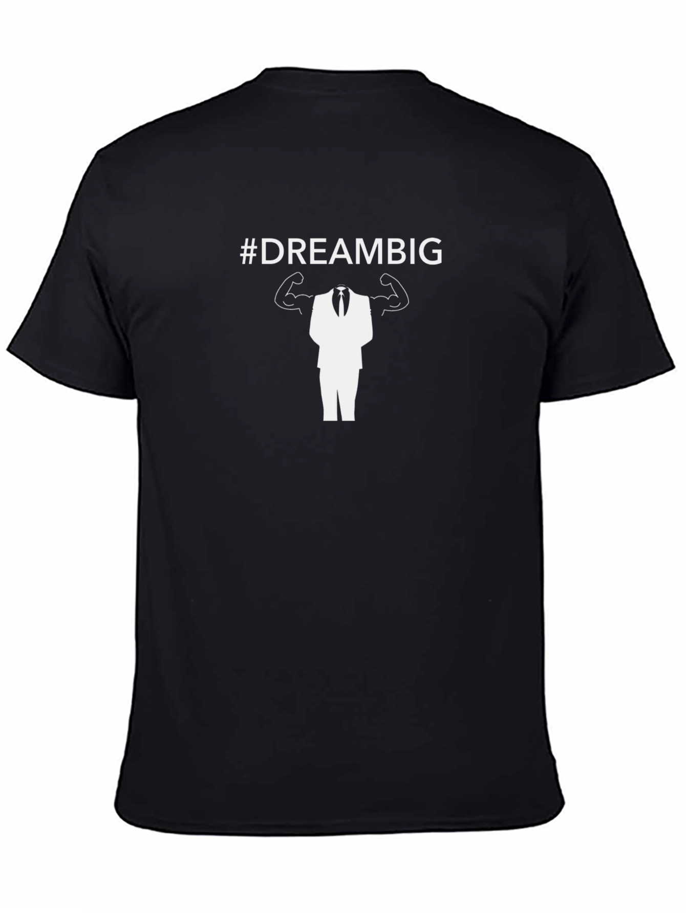 #DreamBig Graphic Tee - Motivational Black T-Shirt