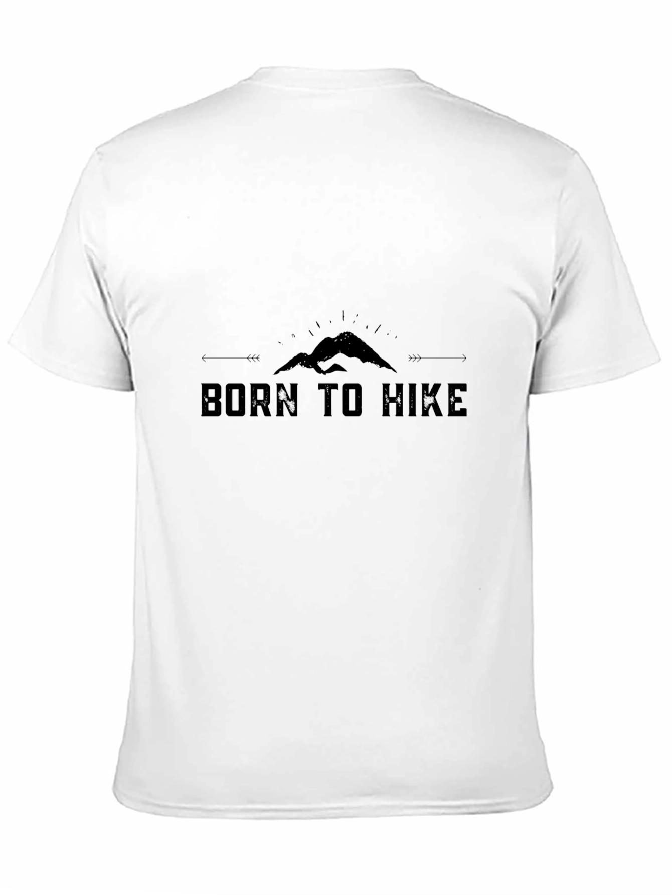Born to Hike Black Graphic Tee
