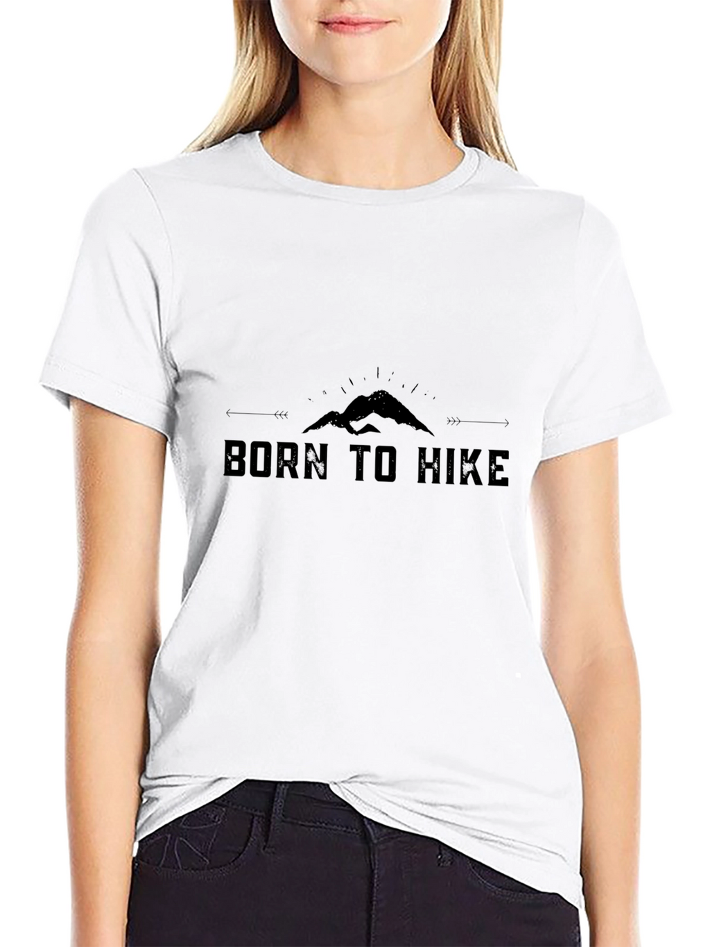 Born to Hike Black Graphic Tee