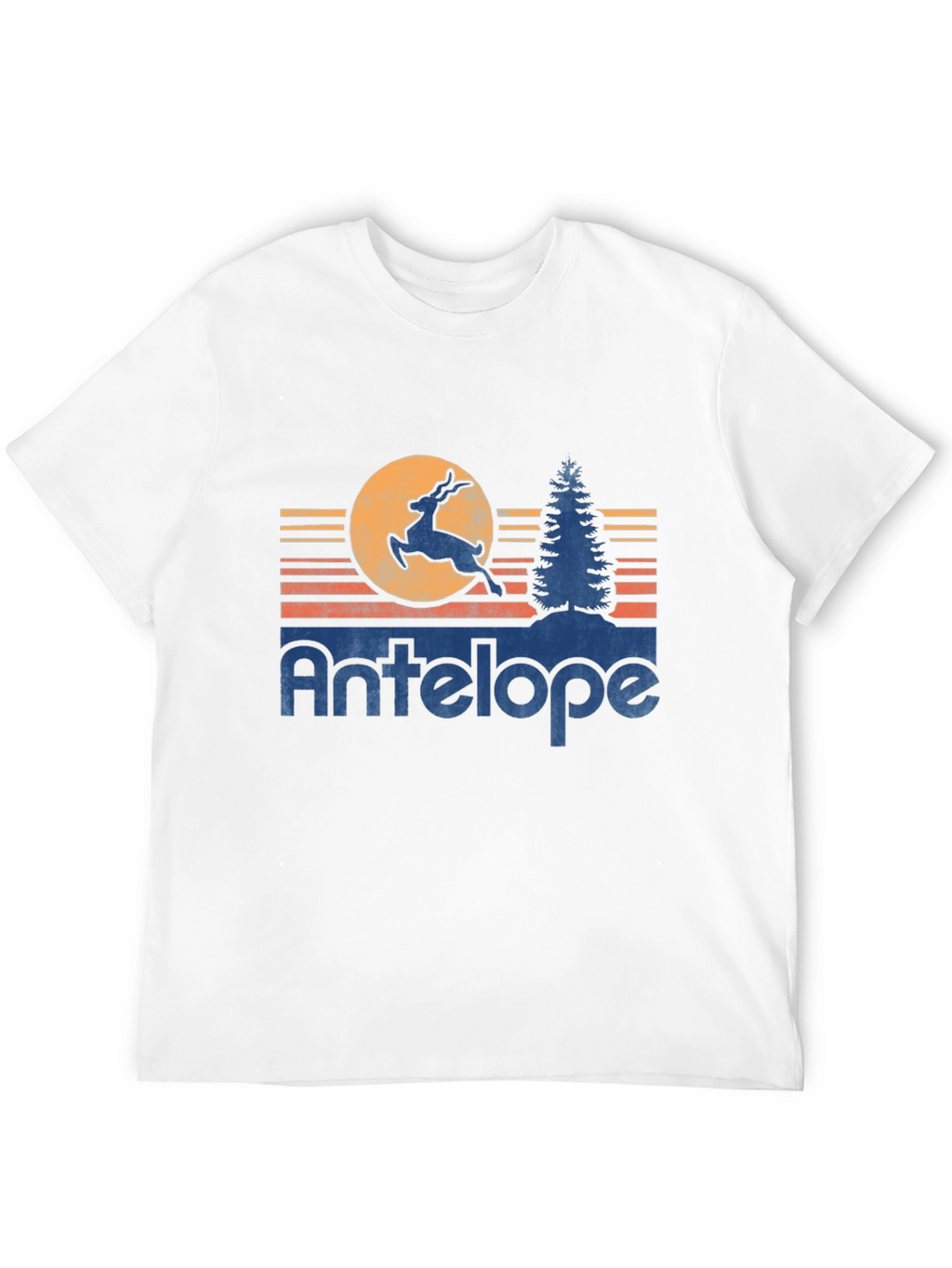 Retro Antelope Graphic Tee - Soft Cotton Blend