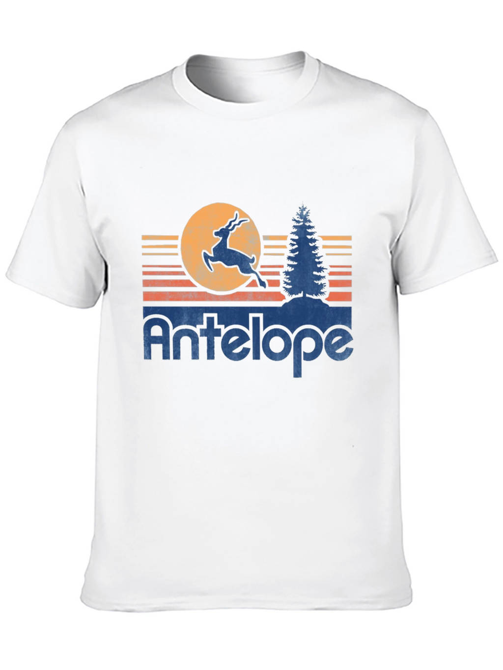 Retro Antelope Graphic Tee - Soft Cotton Blend