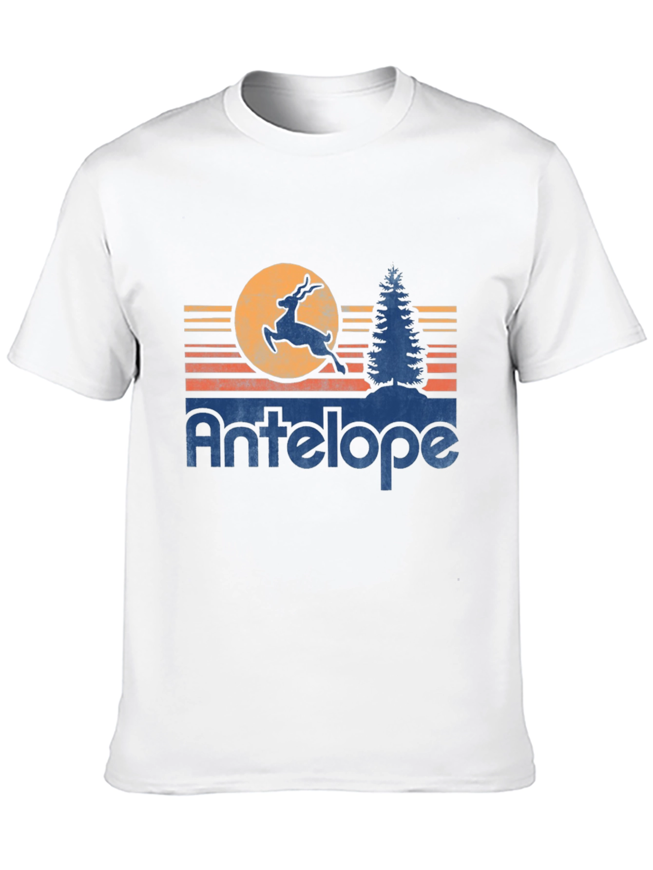 Retro Antelope Graphic Tee - Soft Cotton Blend