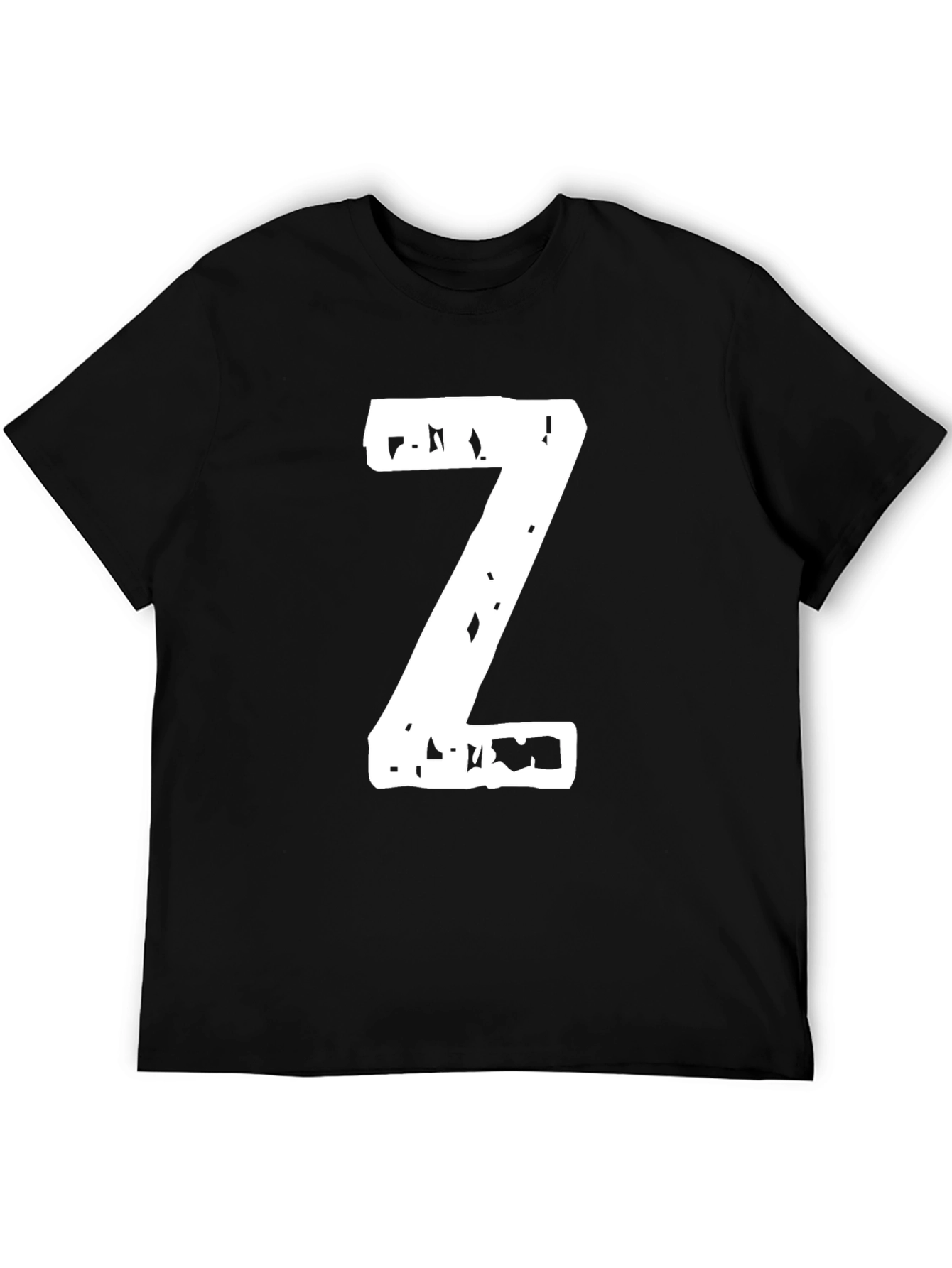 Bold Z Graphic Tee - Black Casual Shirt