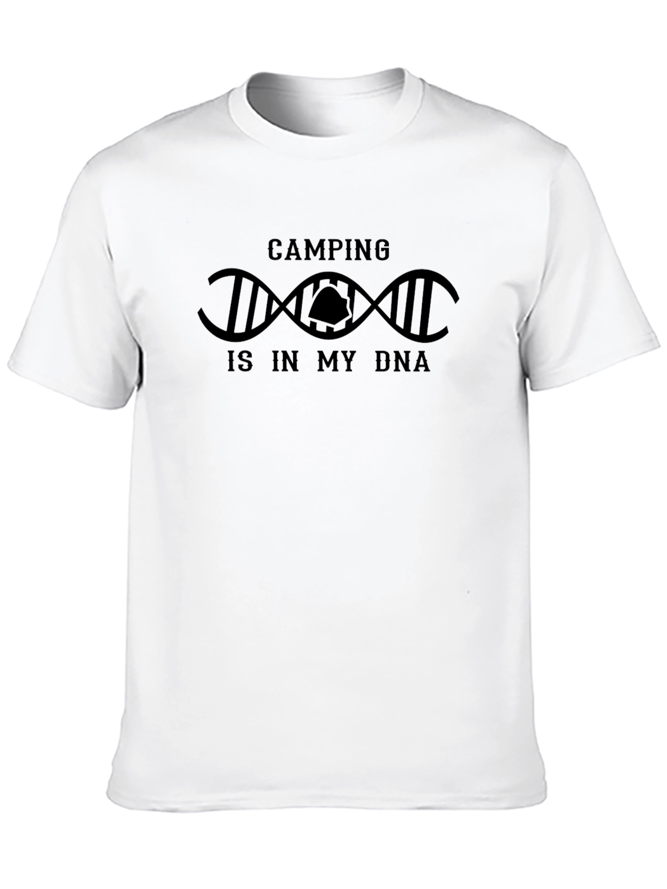 Camping Is In My DNA Black T-Shirt