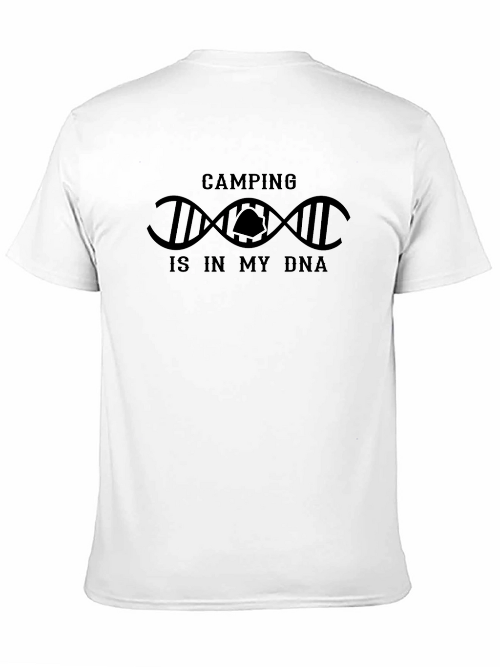 Camping Is In My DNA Black T-Shirt
