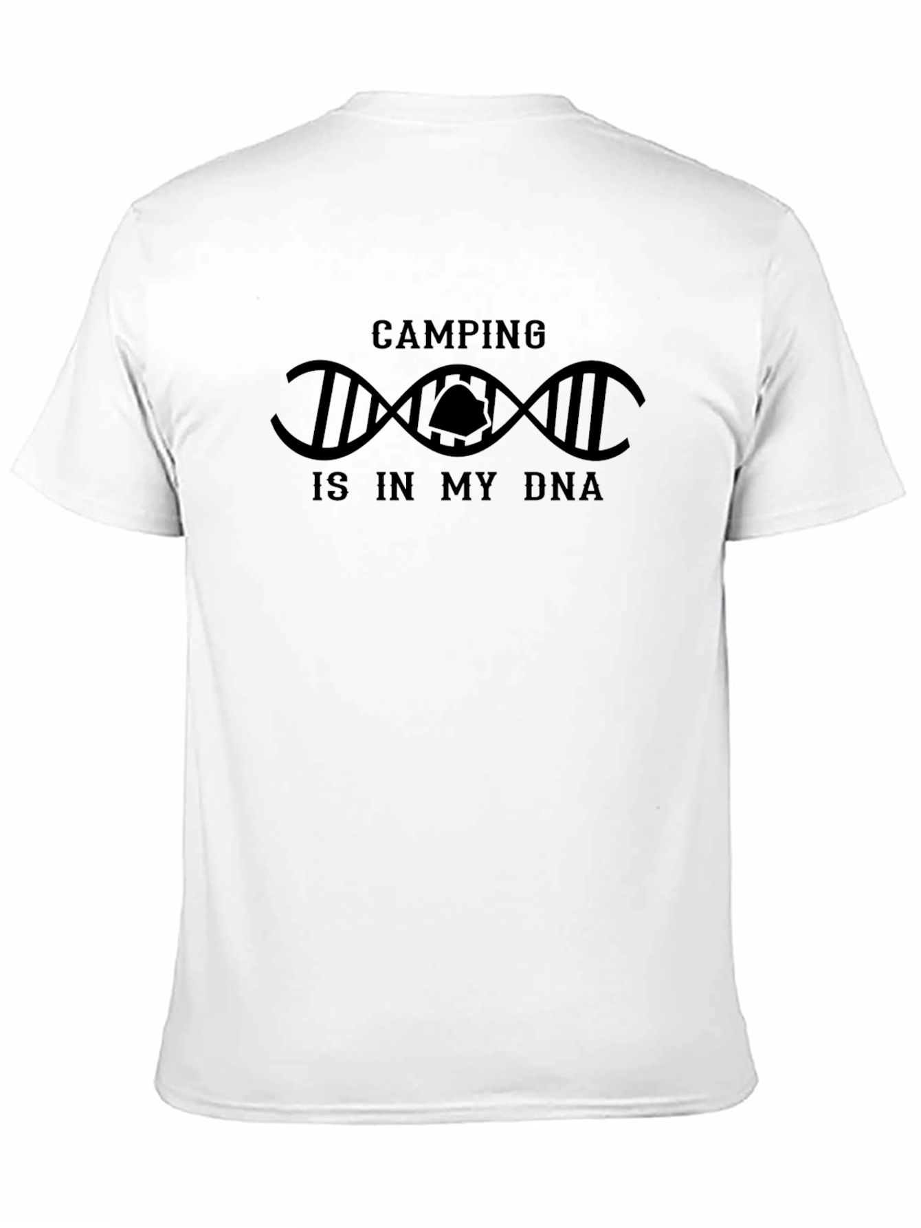 Camping Is In My DNA Black T-Shirt