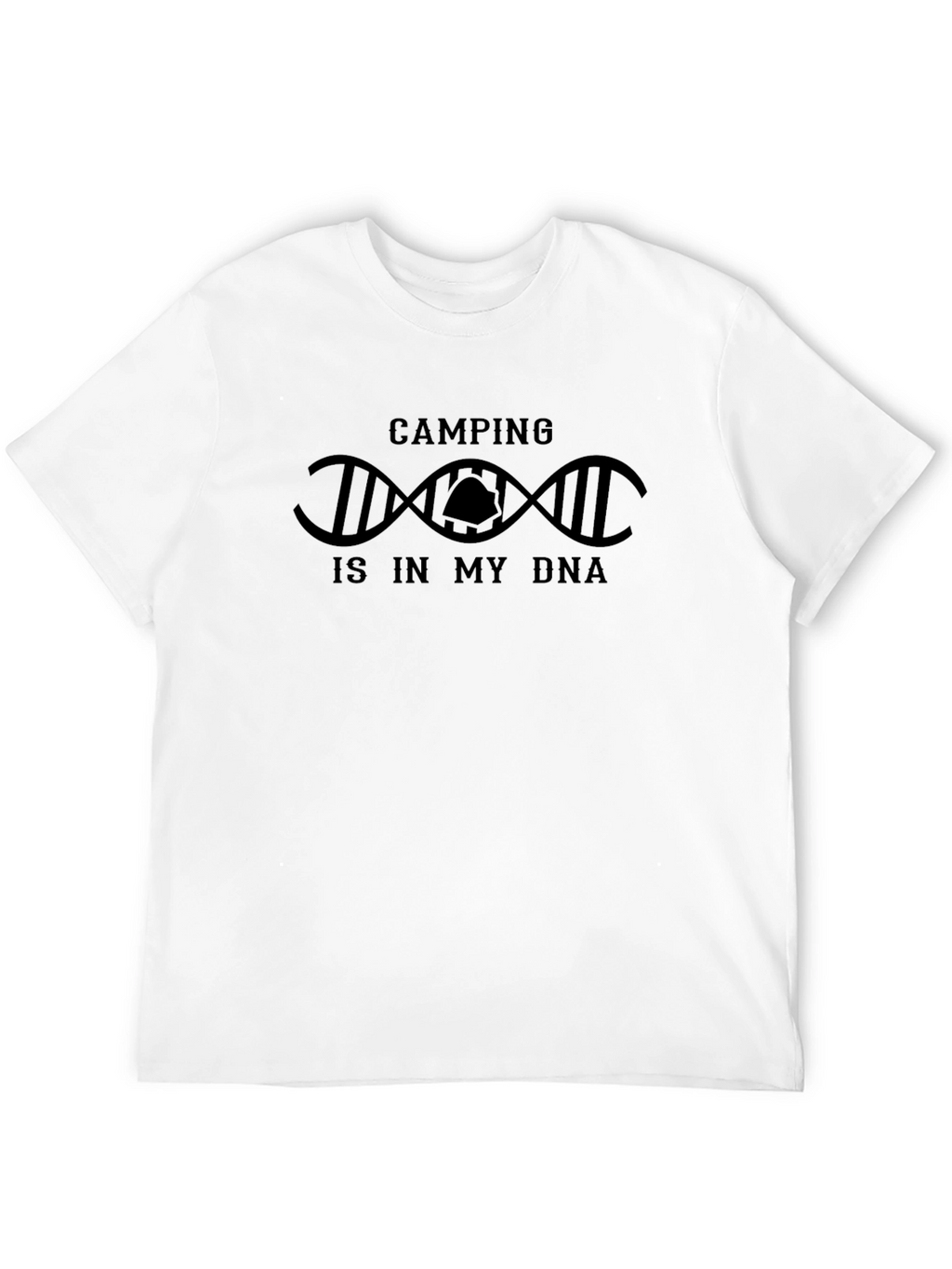 Camping Is In My DNA Black T-Shirt