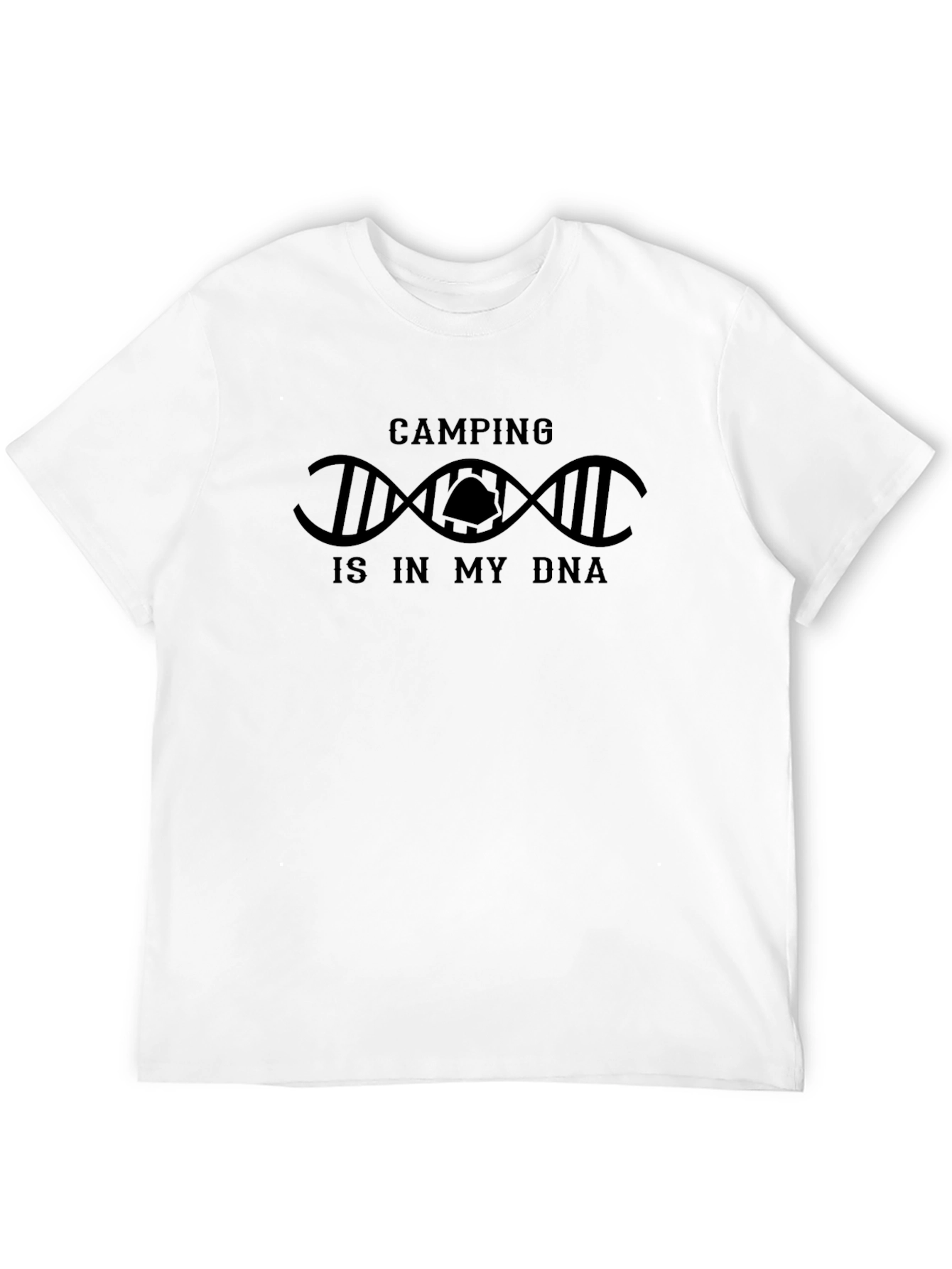 Camping Is In My DNA Black T-Shirt