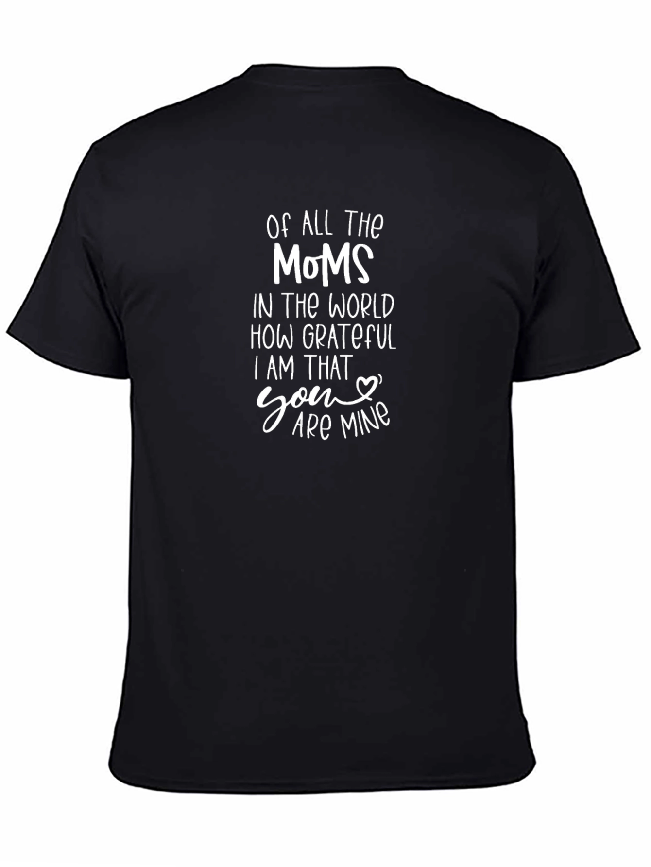 Grateful Mom T-Shirt - Black Cotton