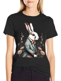 Rabbit Gentleman Graphic Tee