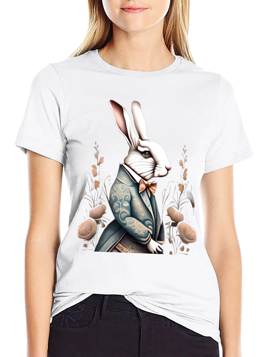 Rabbit Gentleman Graphic Tee