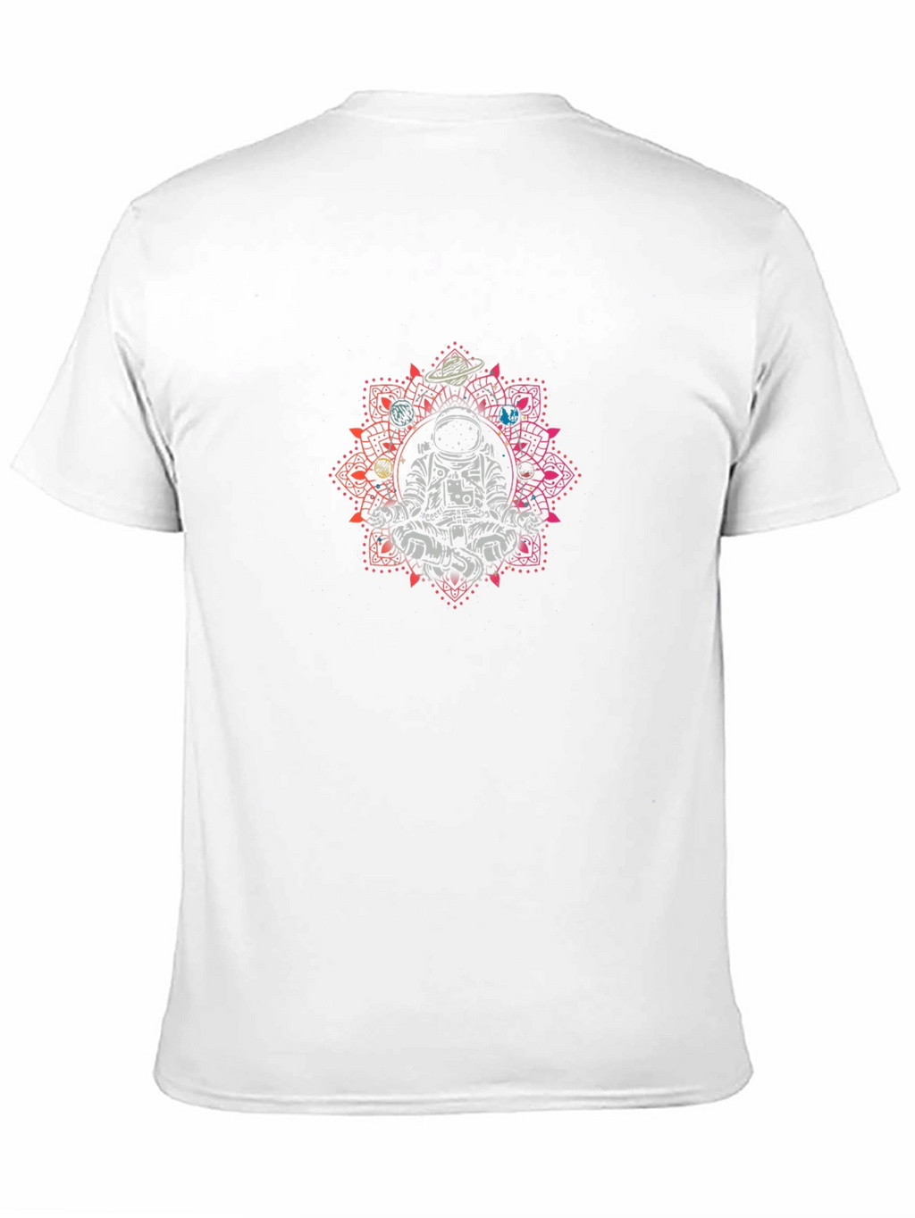 Astronaut Mandala Black T-Shirt