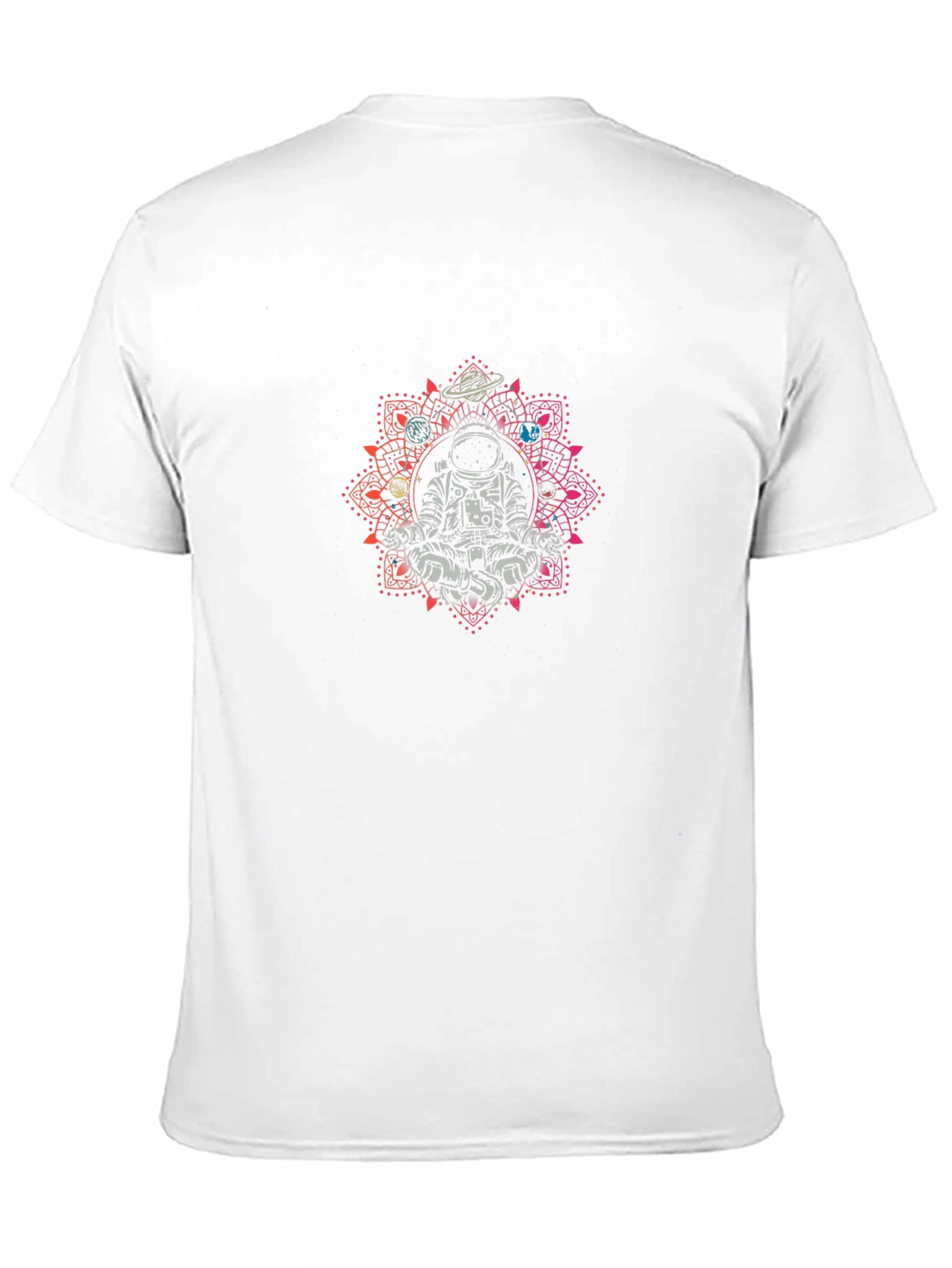 Astronaut Mandala Black T-Shirt