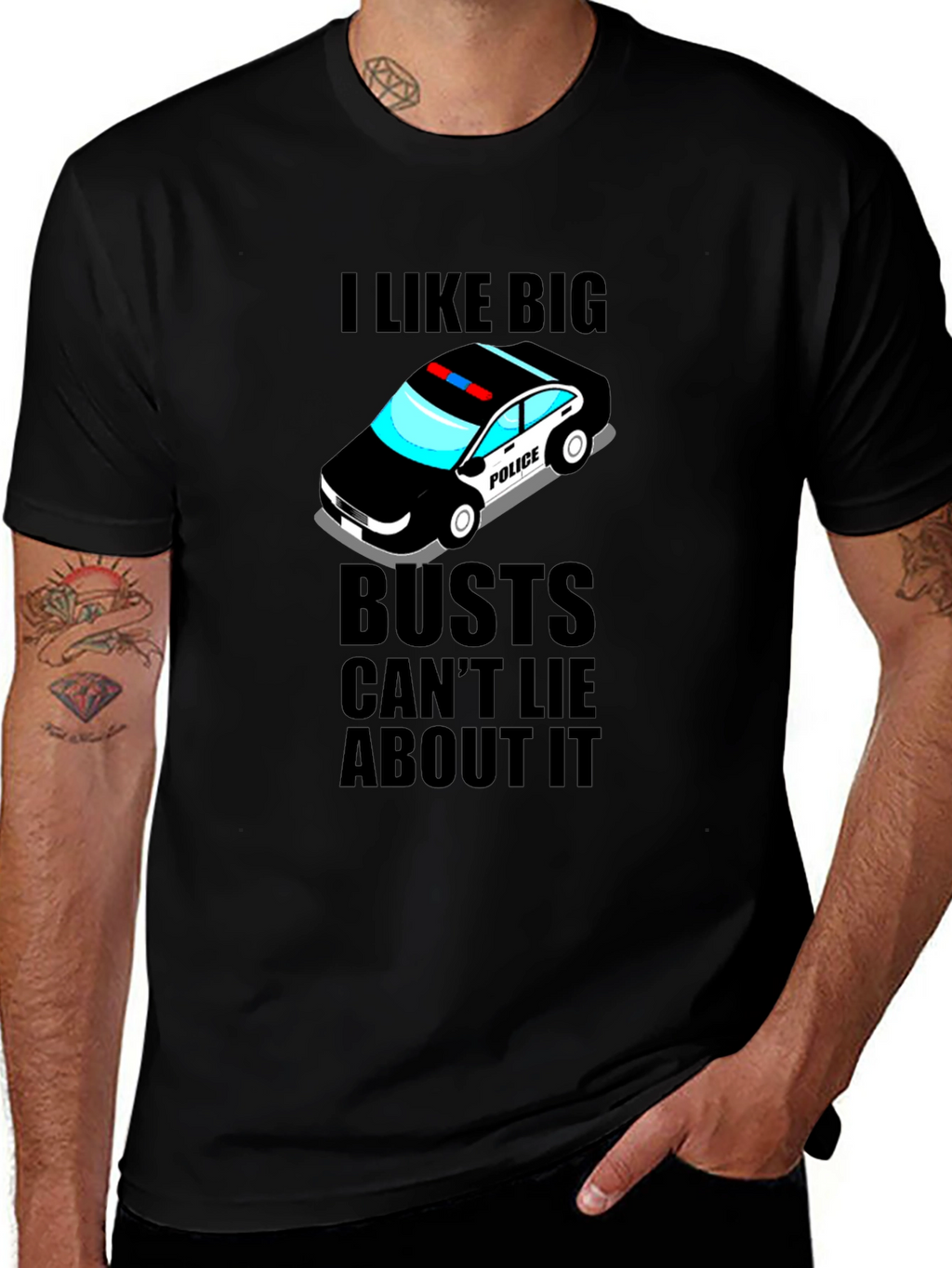 I Like Big Busts Funny Graphic T-Shirt