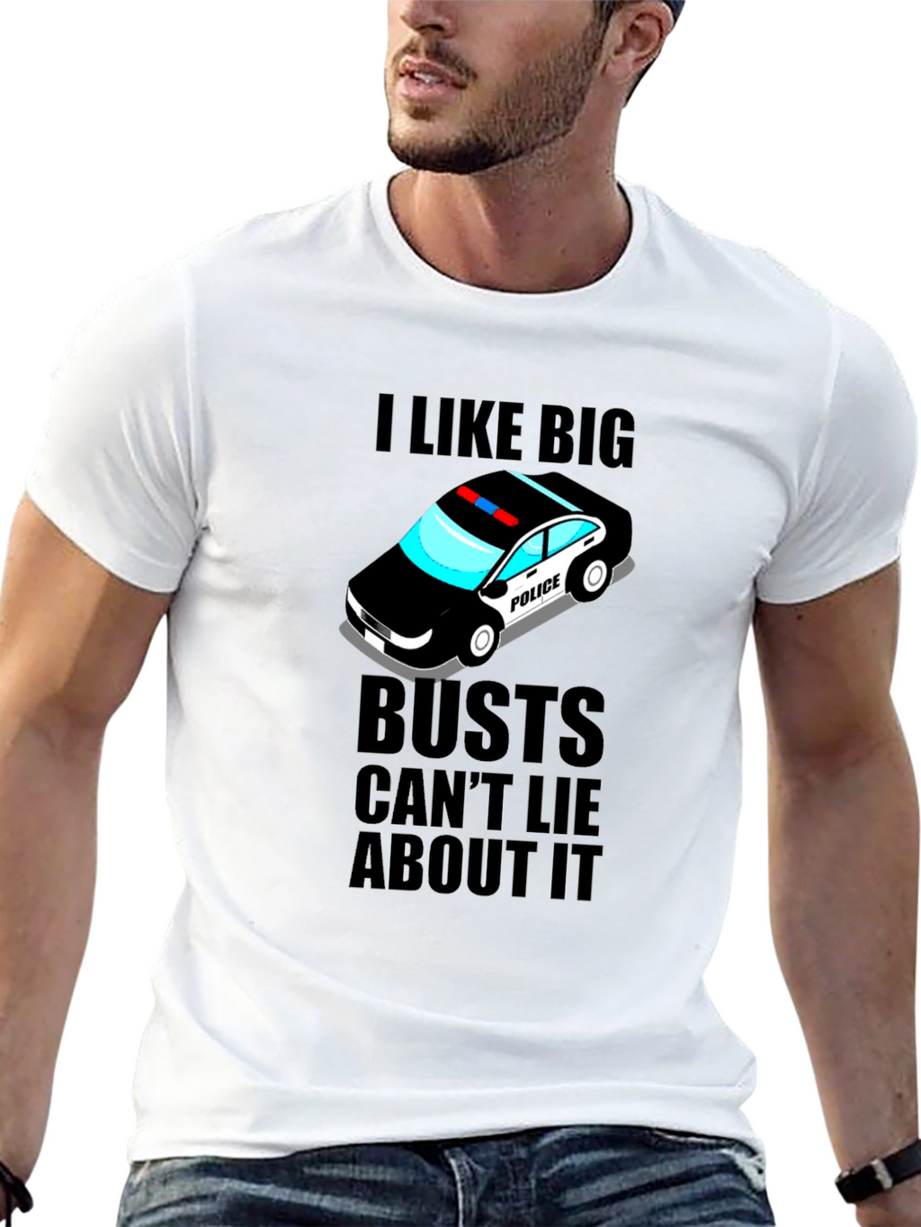I Like Big Busts Funny Graphic T-Shirt