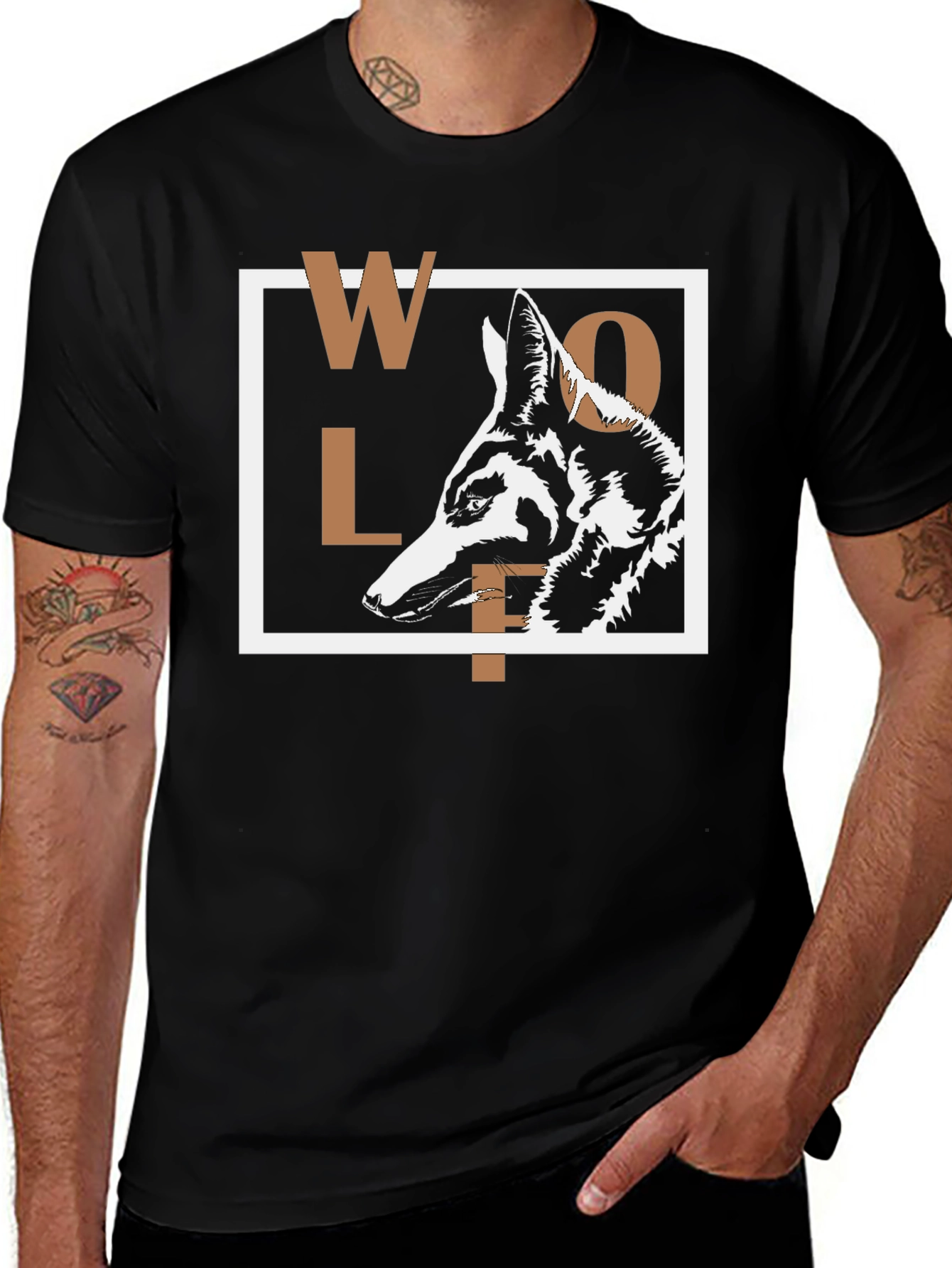Wolf Graphic Print T-Shirt - Modern Urban Style