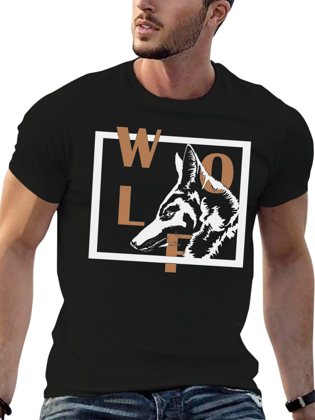 Wolf Graphic Print T-Shirt - Modern Urban Style