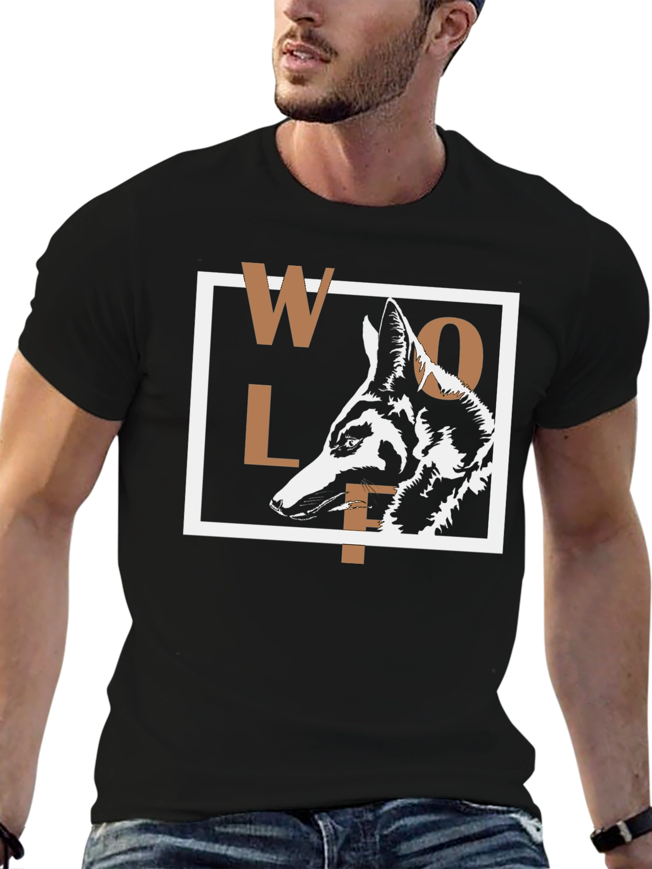 Wolf Graphic Print T-Shirt - Modern Urban Style