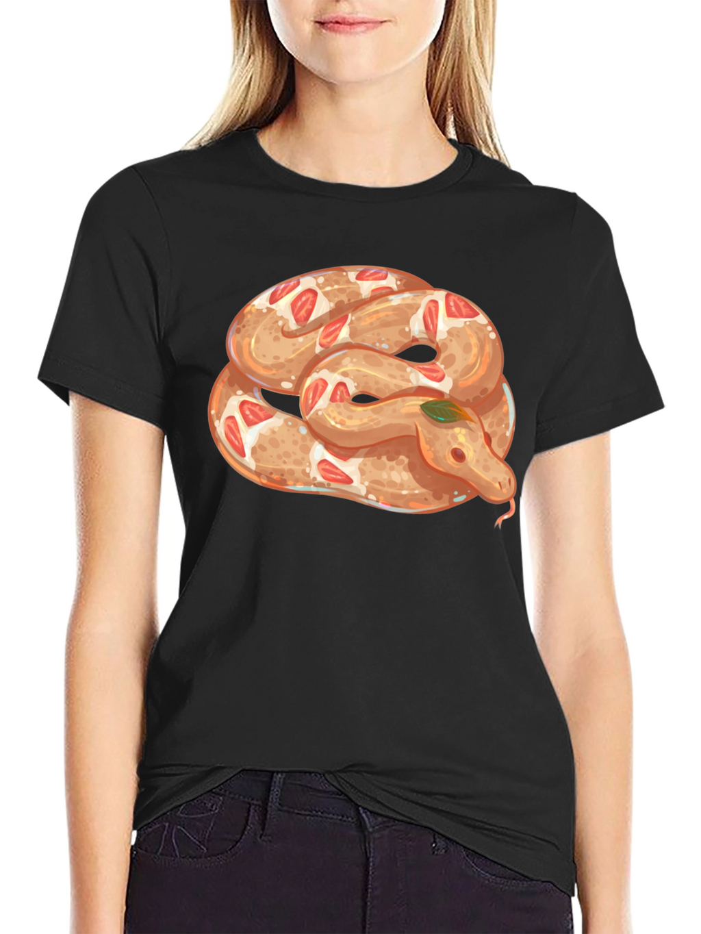 Snake Pretzel T-Shirt - Unique Graphic Tee