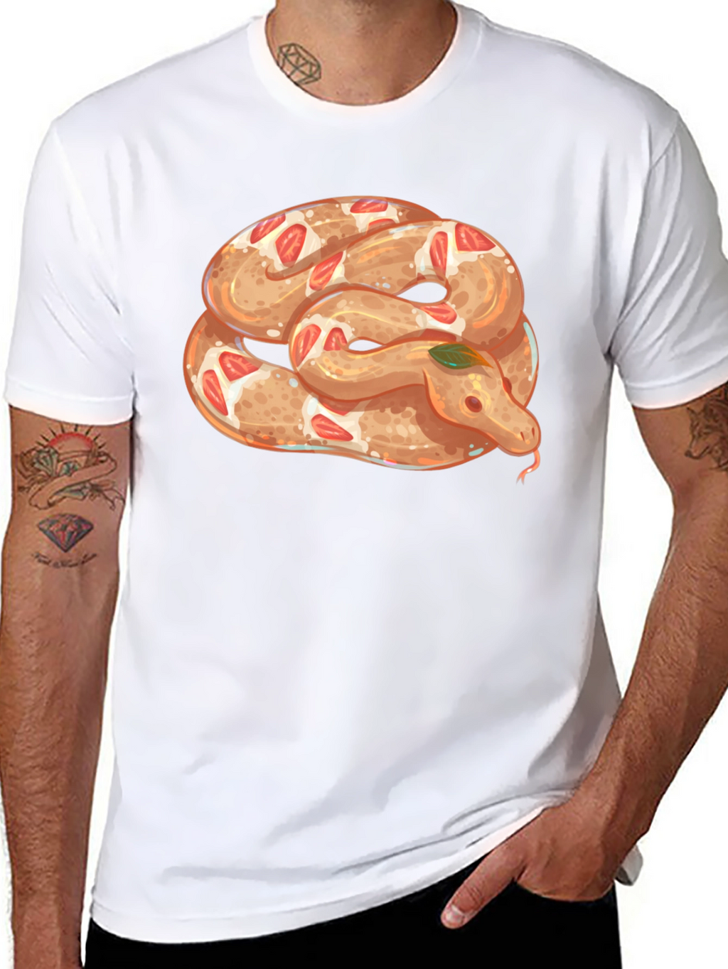 Snake Pretzel T-Shirt - Unique Graphic Tee