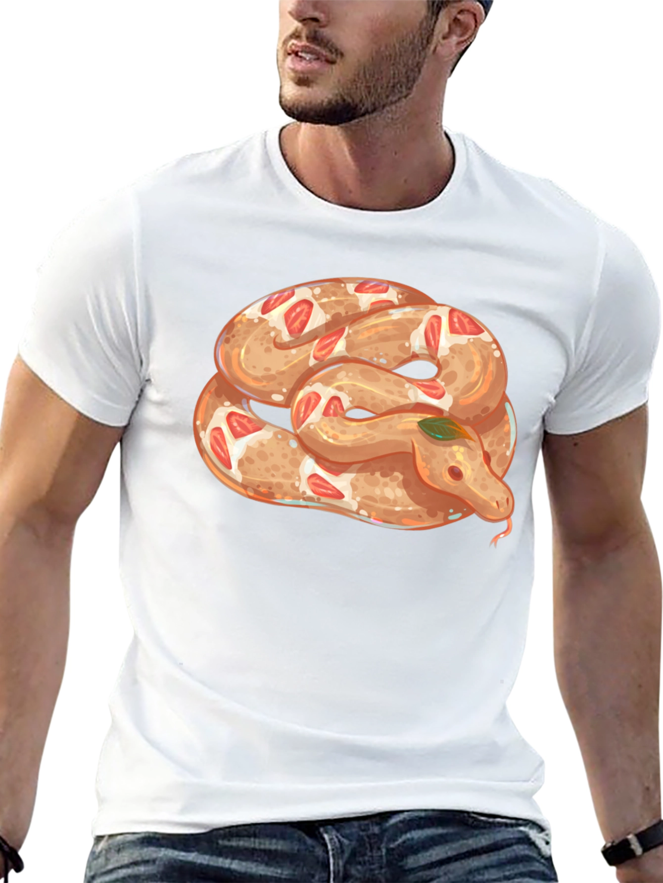Snake Pretzel T-Shirt - Unique Graphic Tee