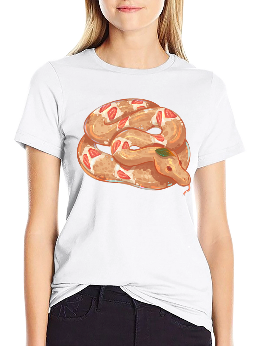 Snake Pretzel T-Shirt - Unique Graphic Tee