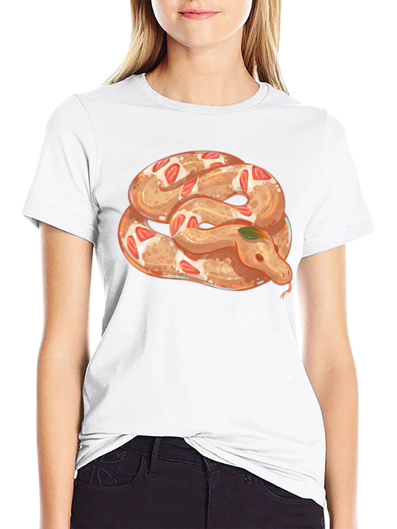 Snake Pretzel T-Shirt - Unique Graphic Tee