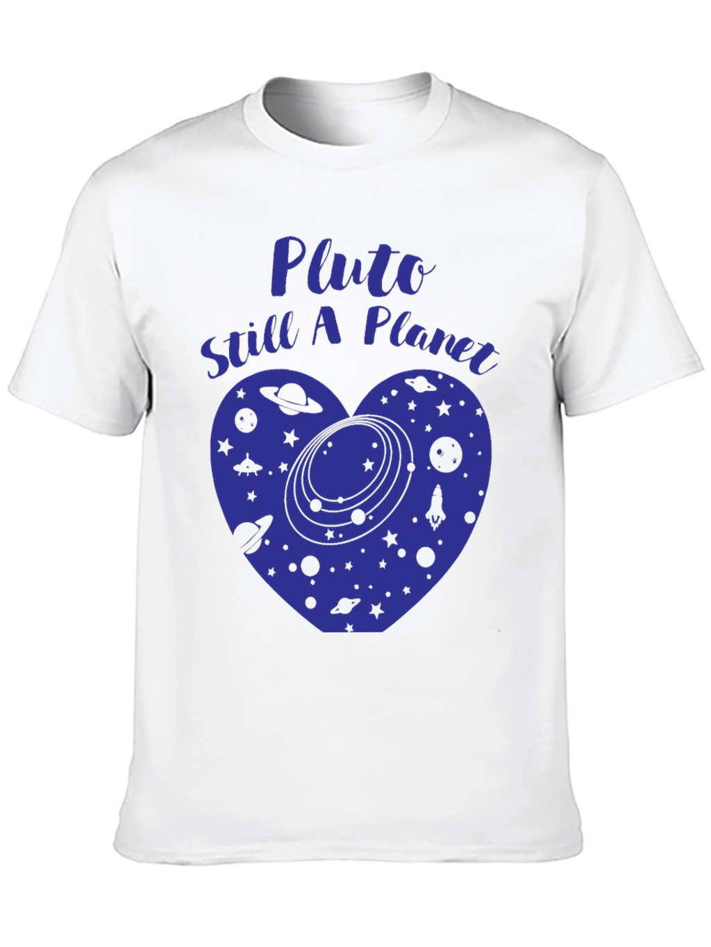 Pluto Still A Planet T-Shirt Space Heart Tee