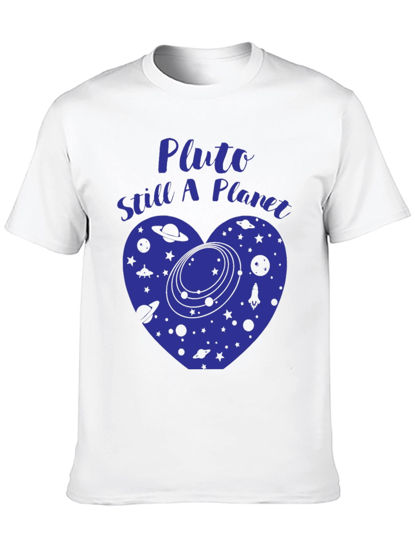 Pluto Still A Planet T-Shirt Space Heart Tee