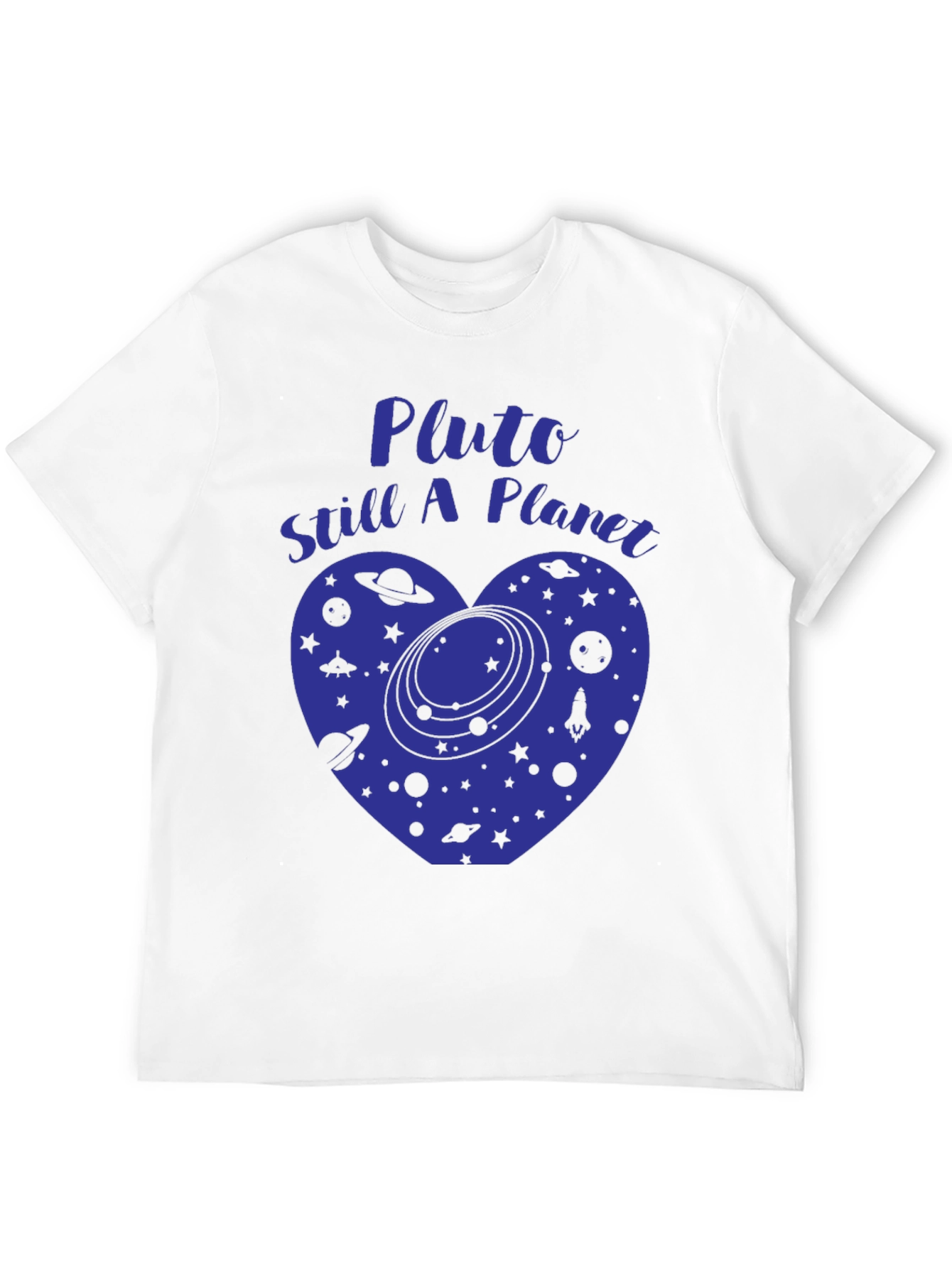 Pluto Still A Planet T-Shirt Space Heart Tee