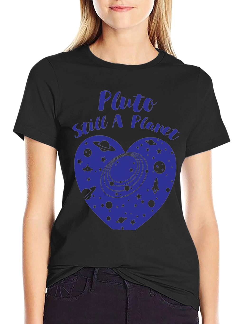 Pluto Still A Planet T-Shirt Space Heart Tee