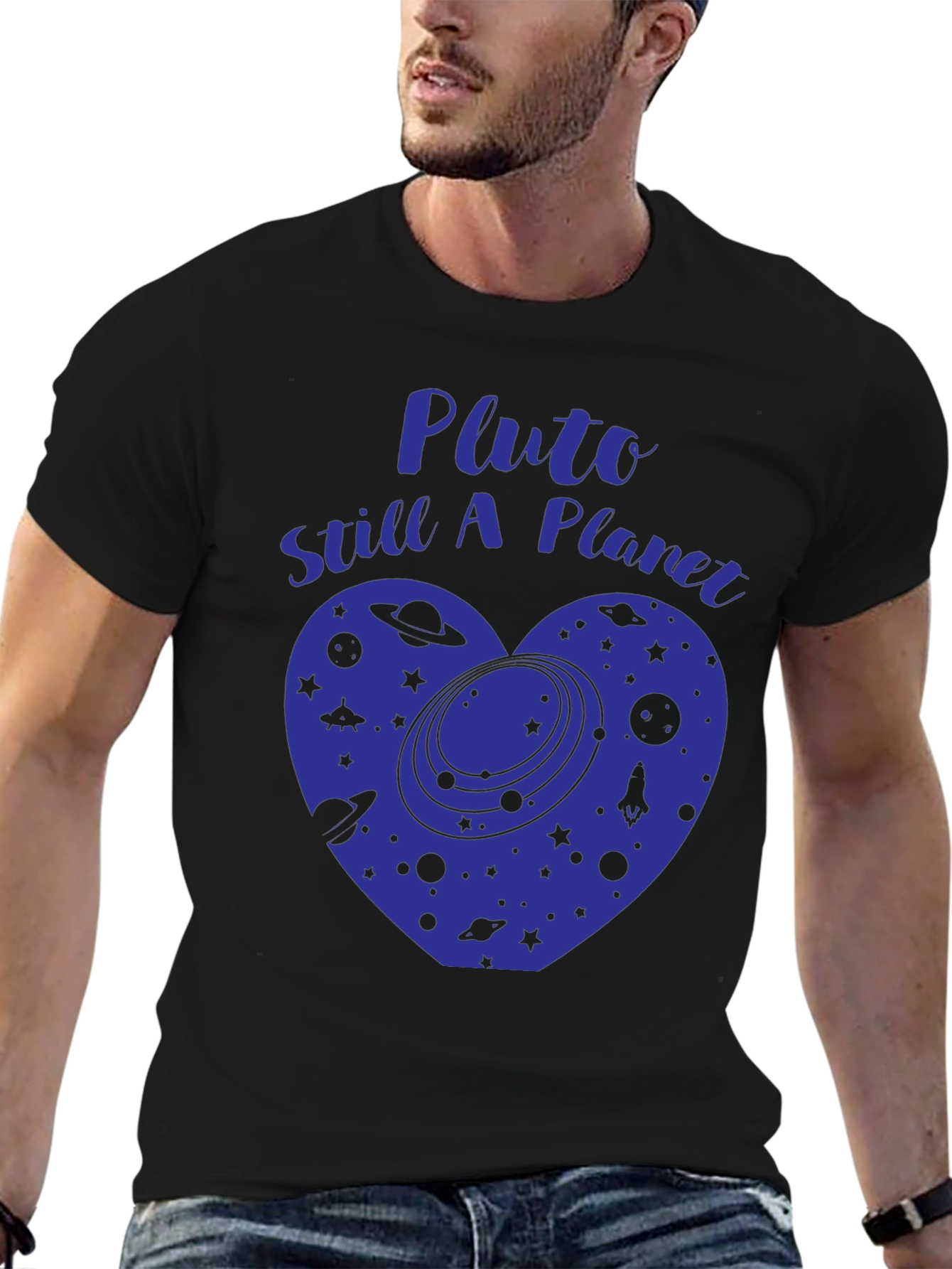 Pluto Still A Planet T-Shirt Space Heart Tee