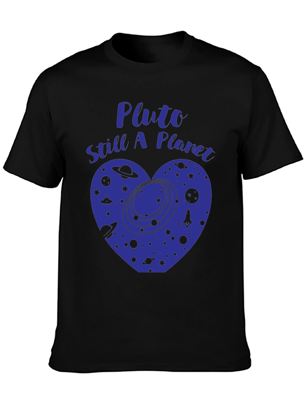 Pluto Still A Planet T-Shirt Space Heart Tee