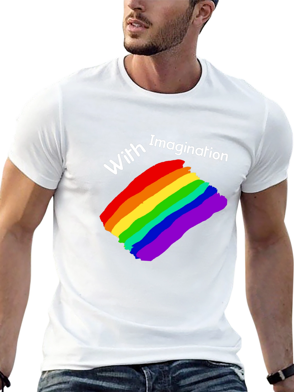 Rainbow Pride T-Shirt - With Imagination