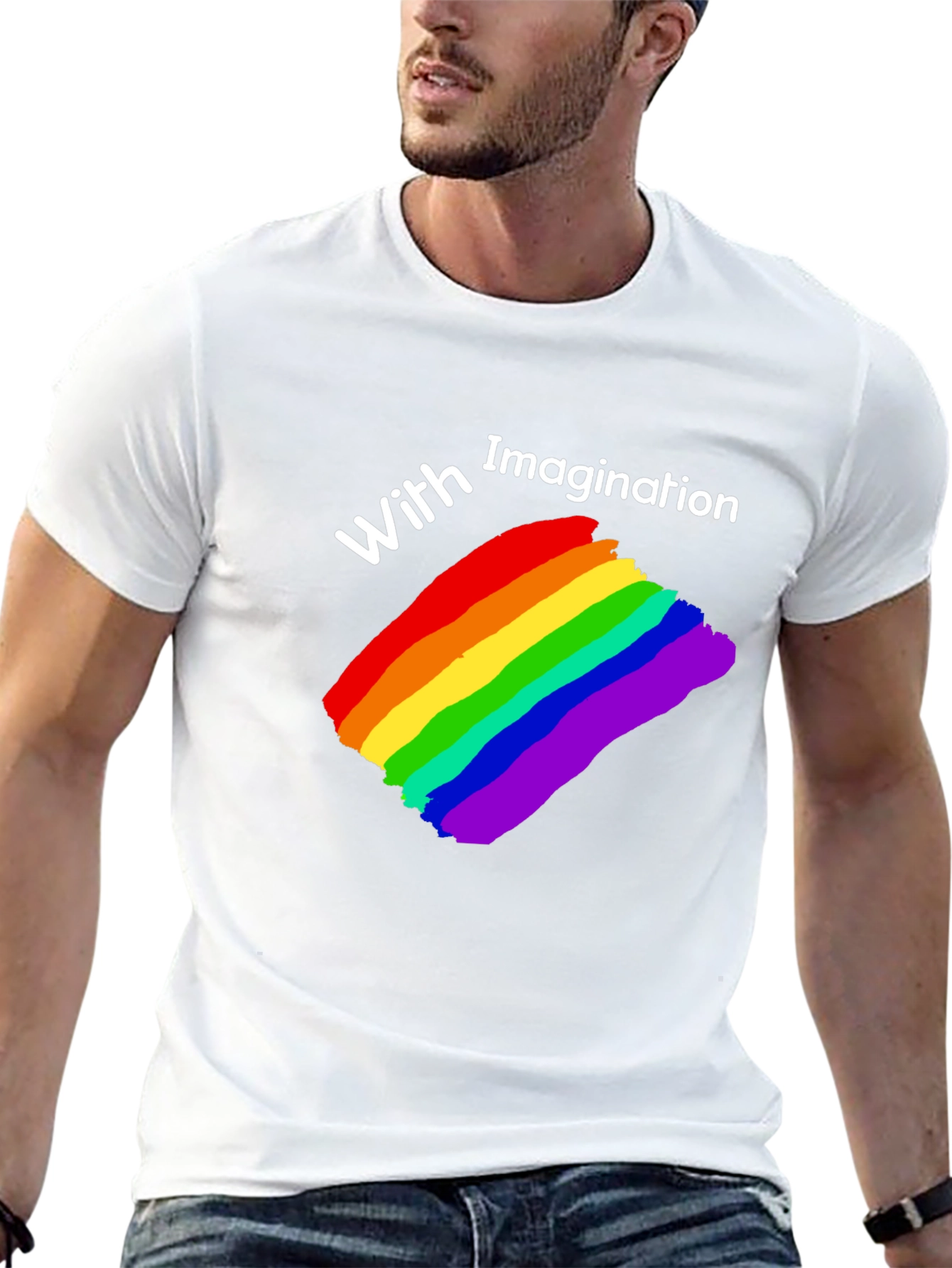 Rainbow Pride T-Shirt - With Imagination