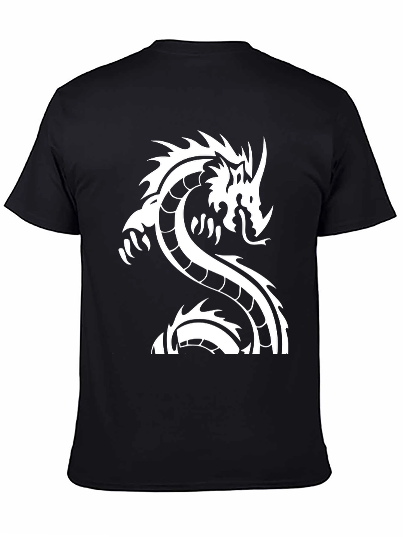 Black Dragon Graphic Tee - Mens Stylish Casual T-Shirt