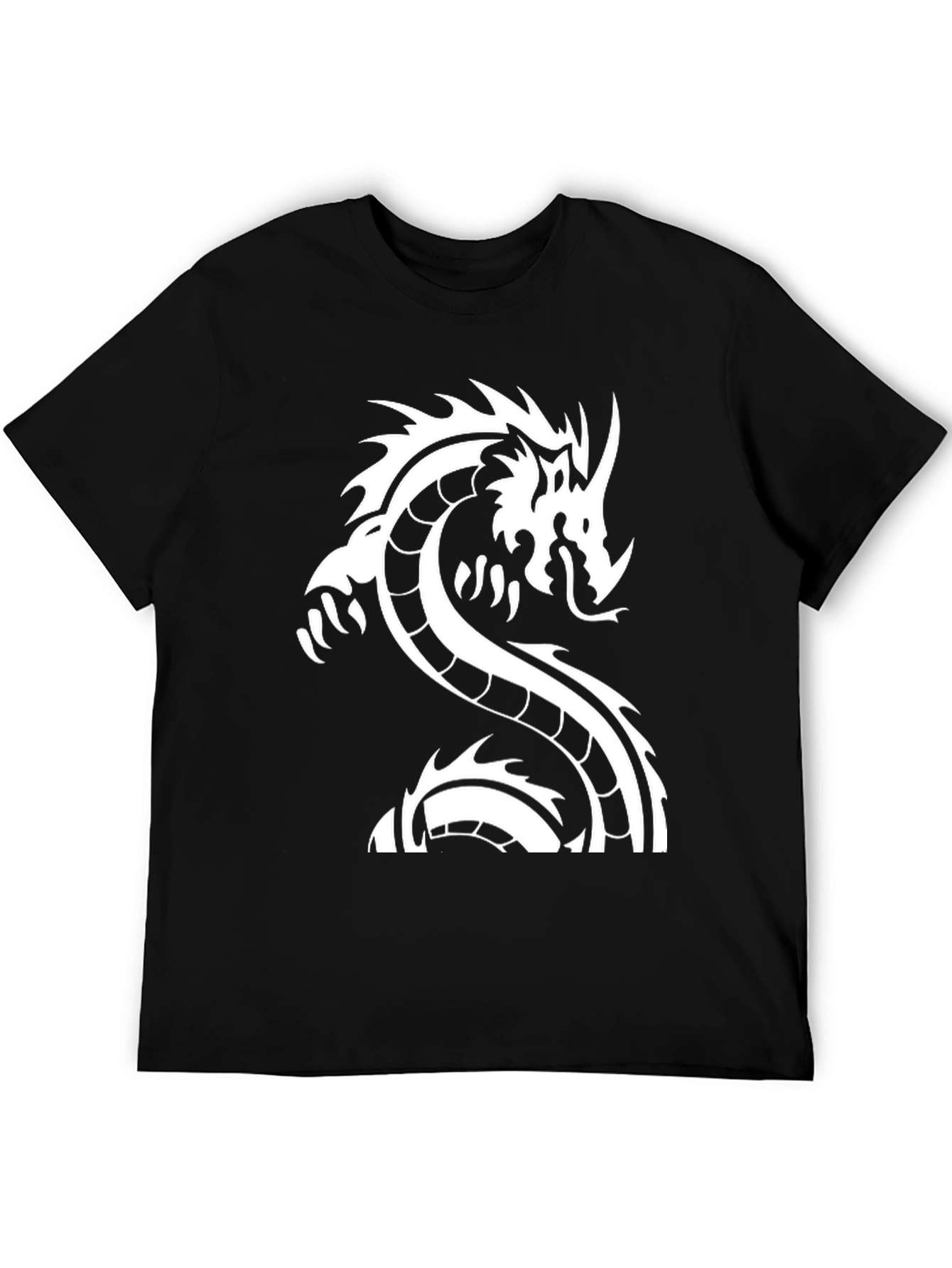Black Dragon Graphic Tee - Mens Stylish Casual T-Shirt