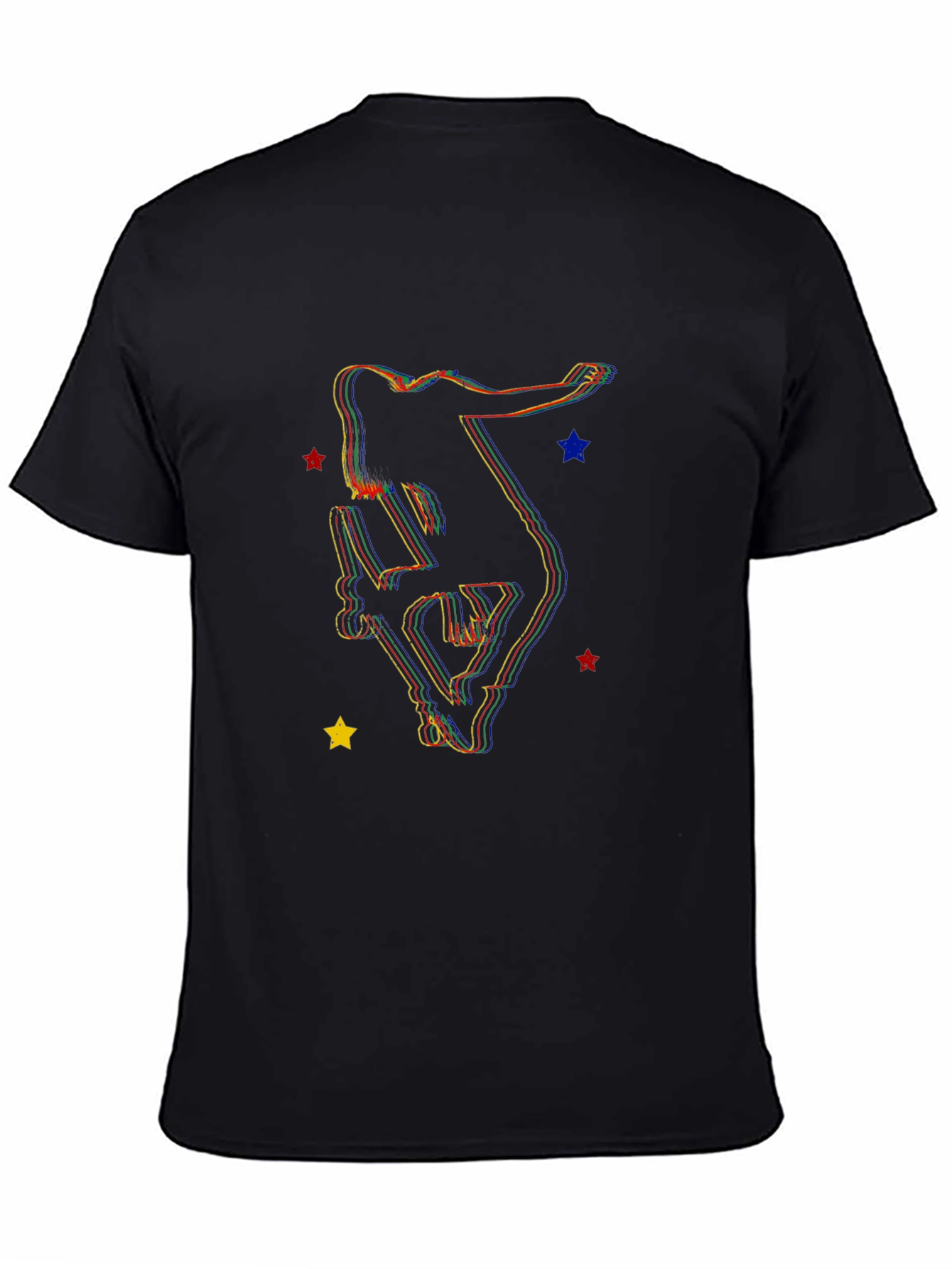 Skater Silhouette Graphic Tee - Trendy Style